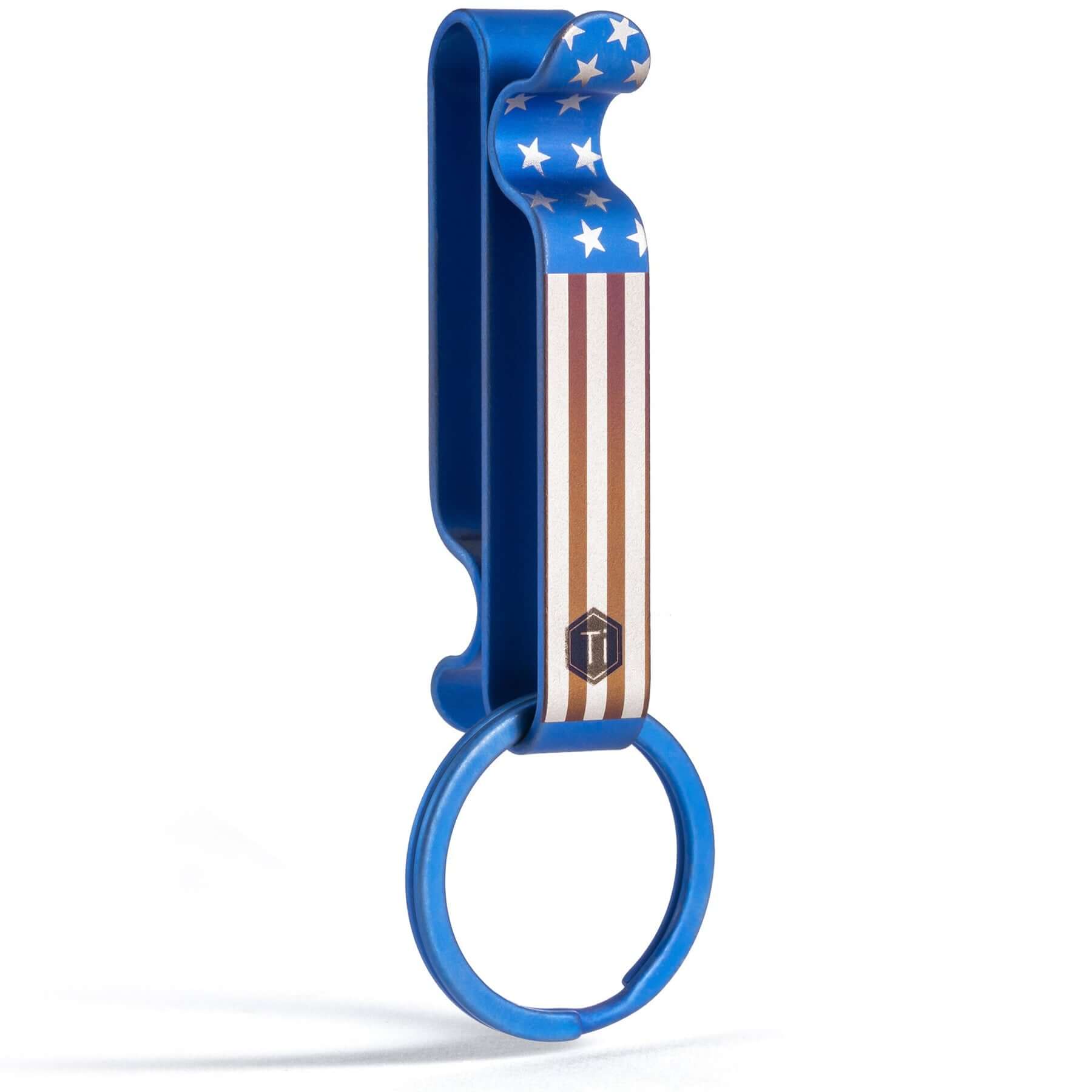KeyUnity KM03 Titanium Keychain Clip Belt Loop Key Holder with