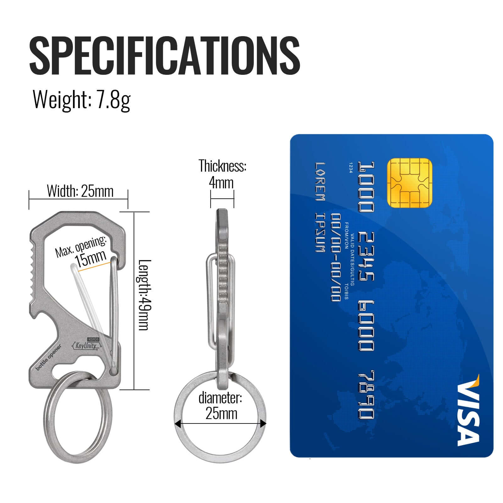 KM05 Titanium Carabiner