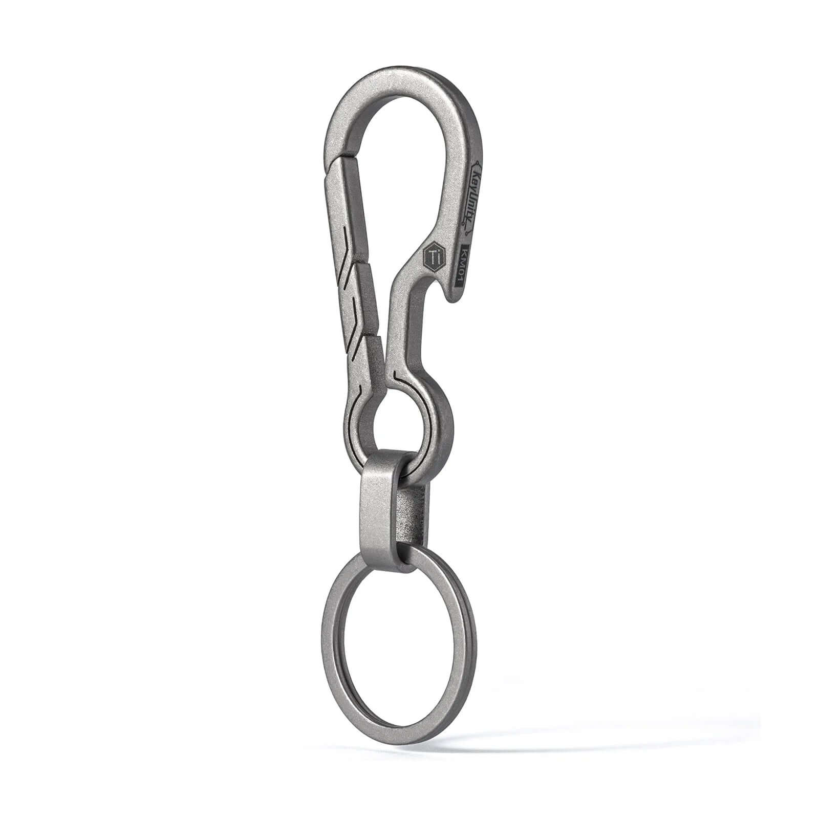 KM01 Titanium Alloy Keychain Clip with Bottle Opener (TB)