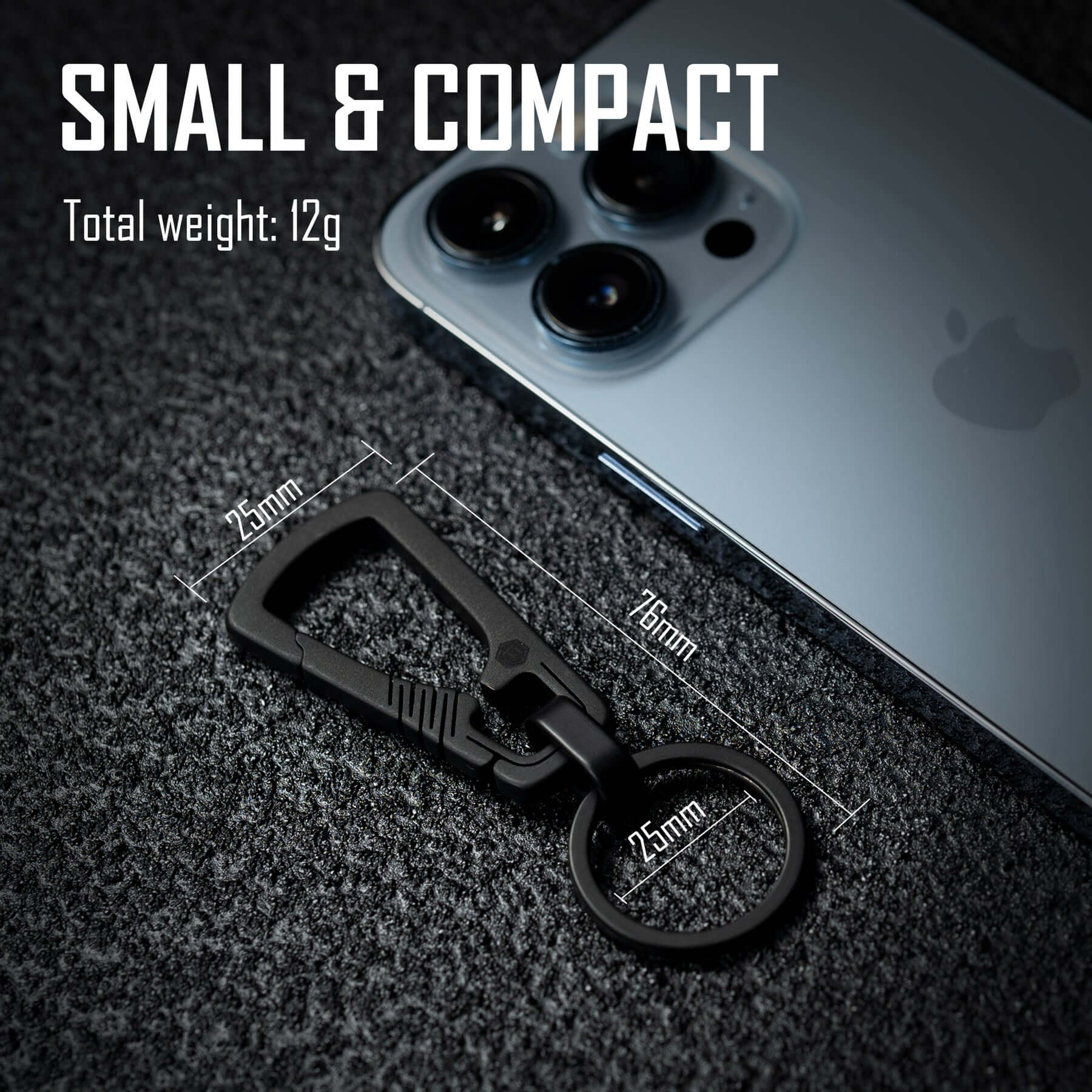 KM04 Titanium Keychain(BLACK)