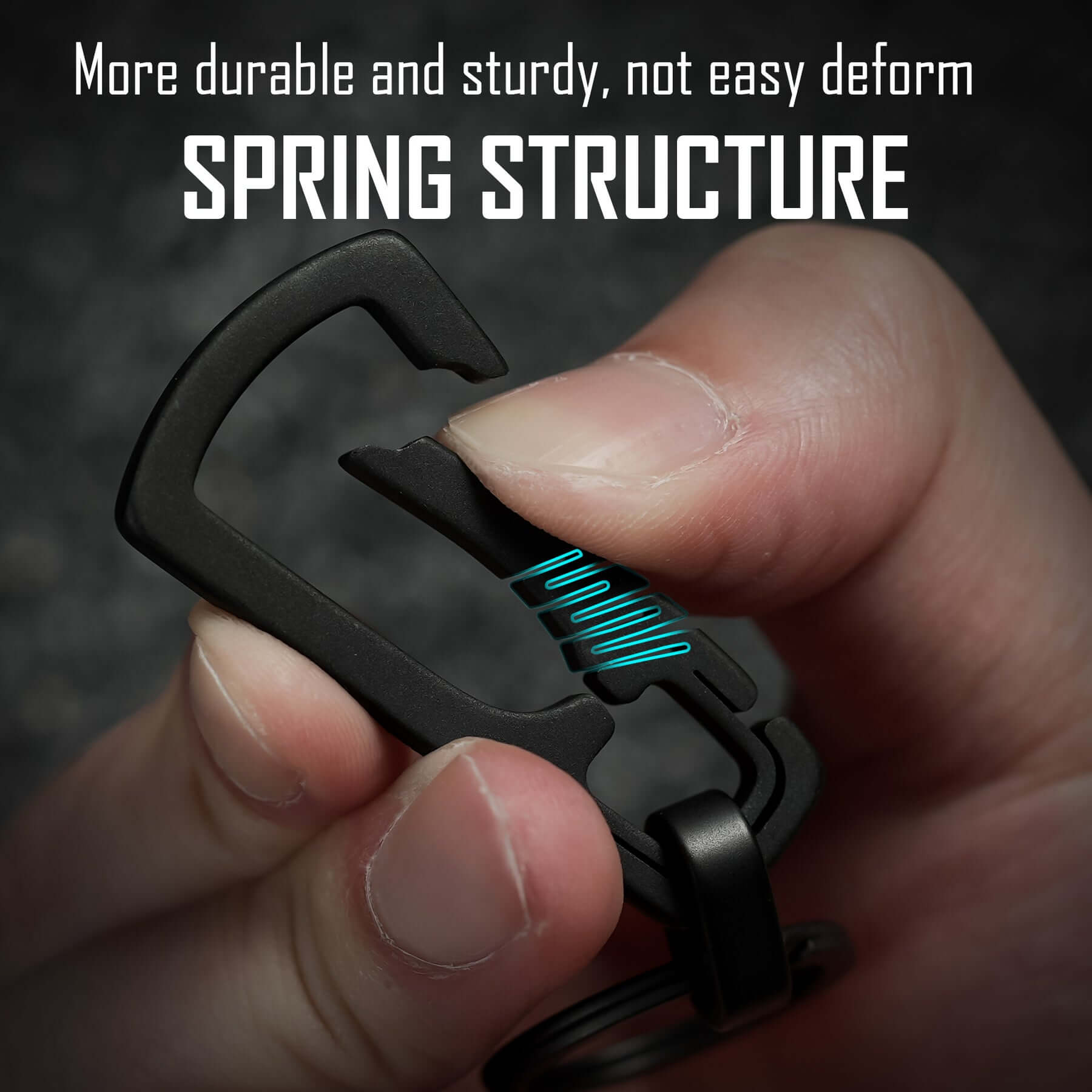 KM04 Titanium Keychain(BLACK)