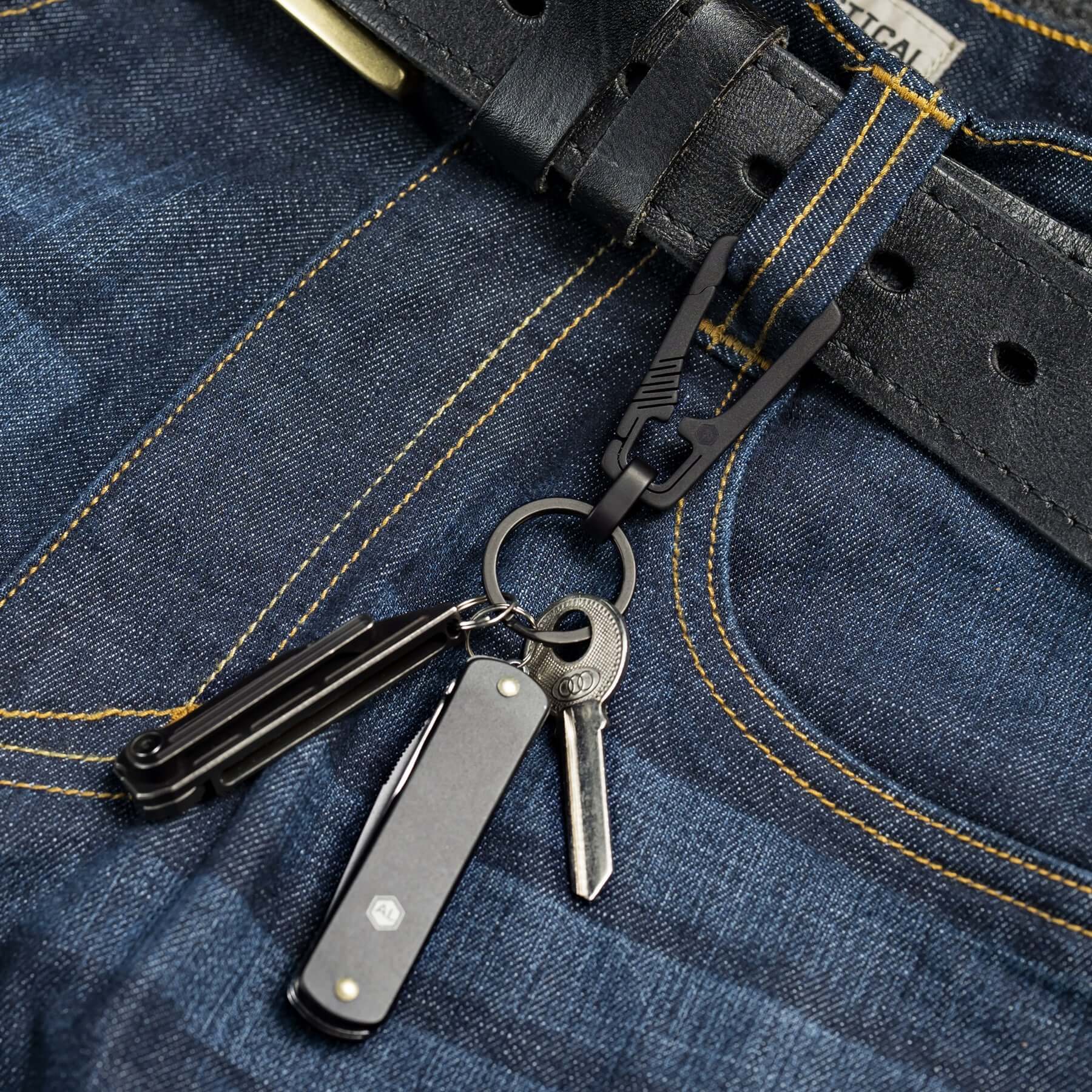 KM04 Titanium Keychain(BLACK)