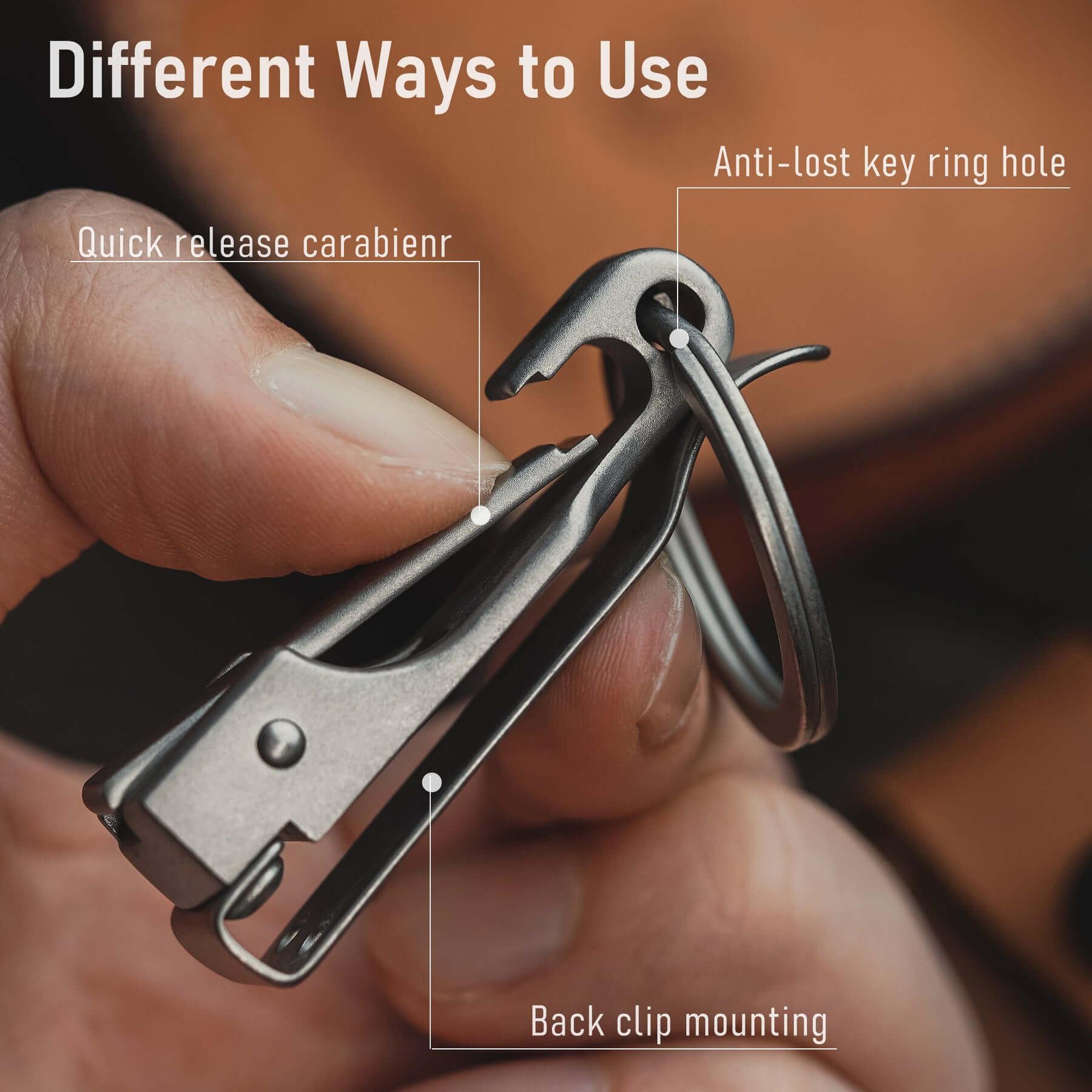 KS02 Stainless Steel Keychain