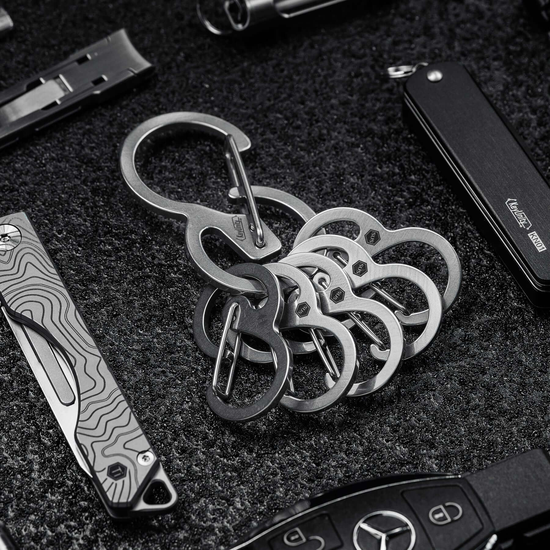 KS04 Stainless Steel Carabiner Clip