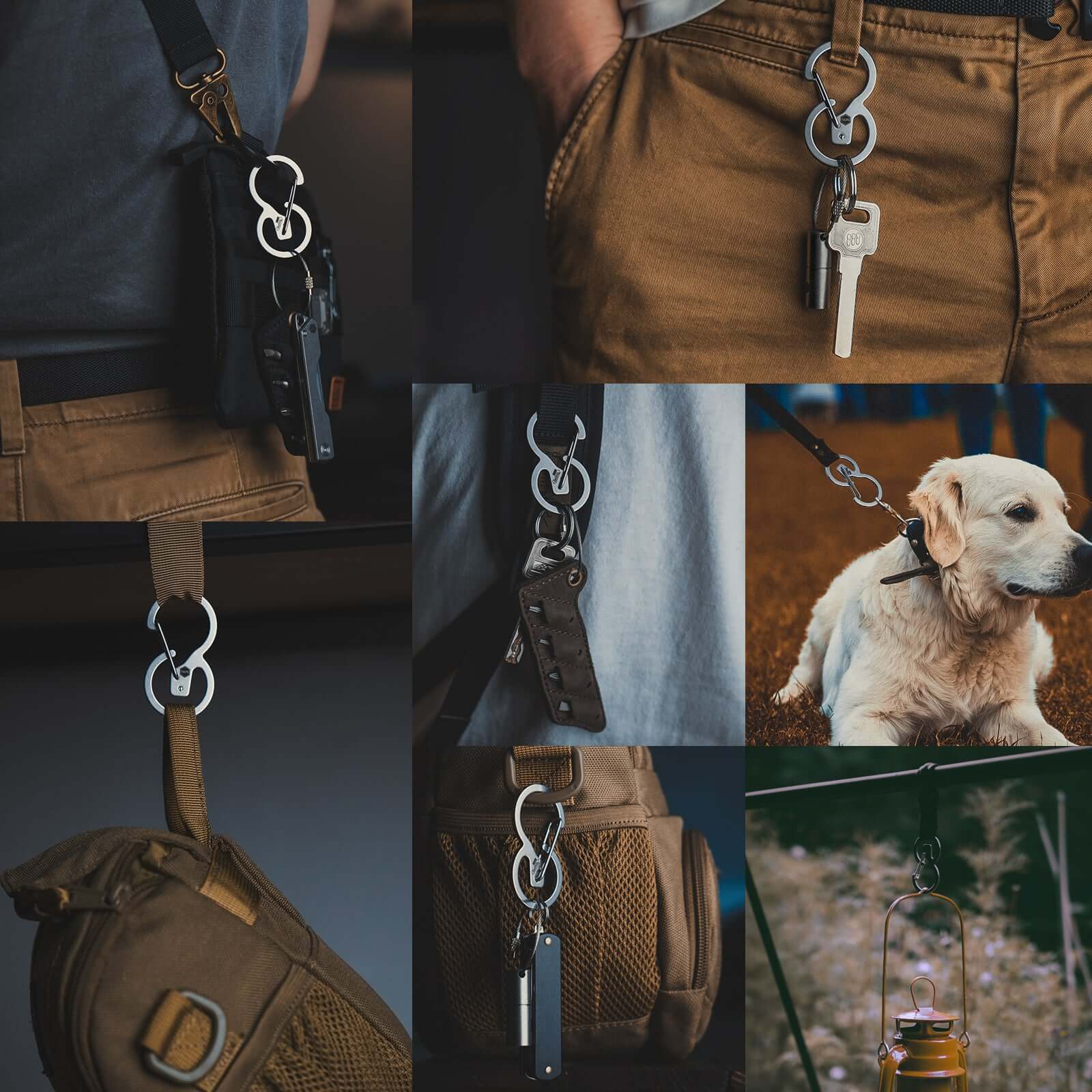 KS01 Quick Release Keychain Carabiner clip