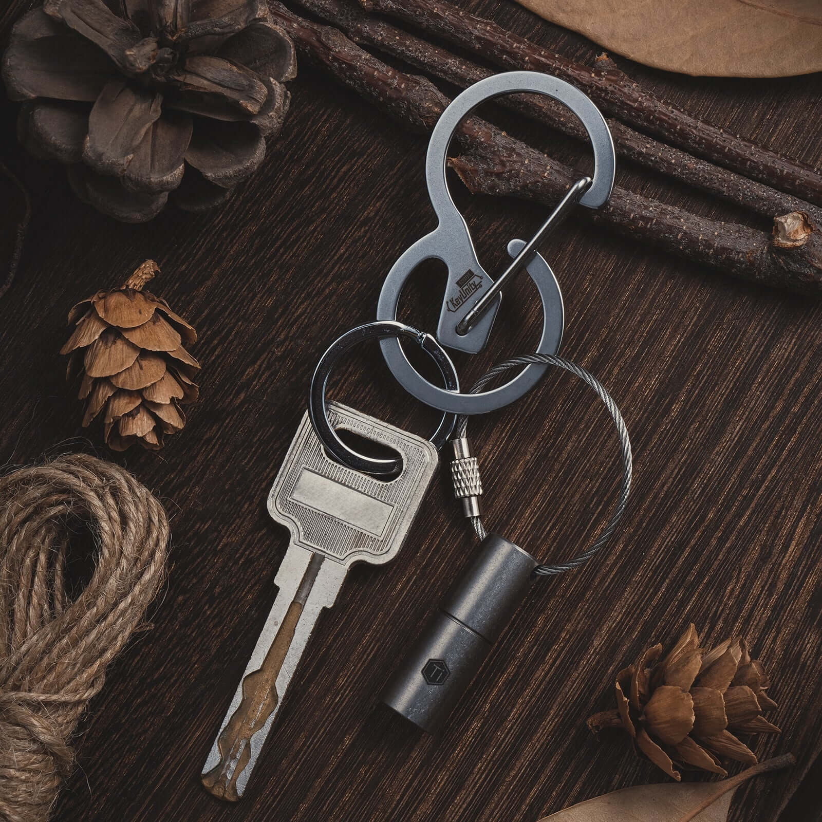 KS01 Quick Release Keychain Carabiner clip