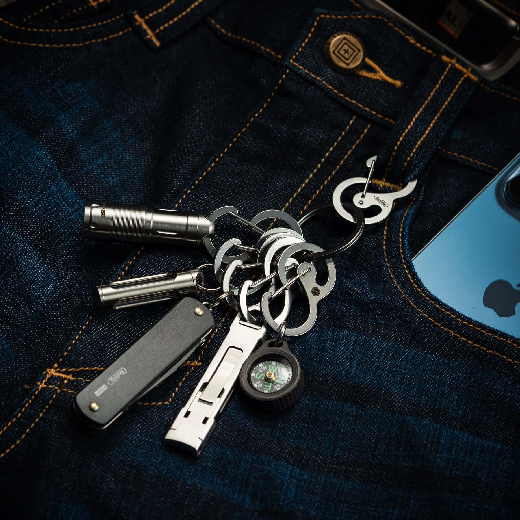KS05 Stainless Steel Carabiner Clip
