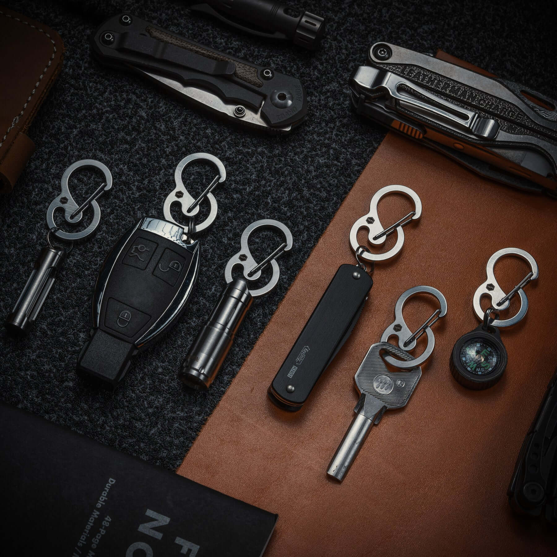 KS05 Stainless Steel Carabiner Clip