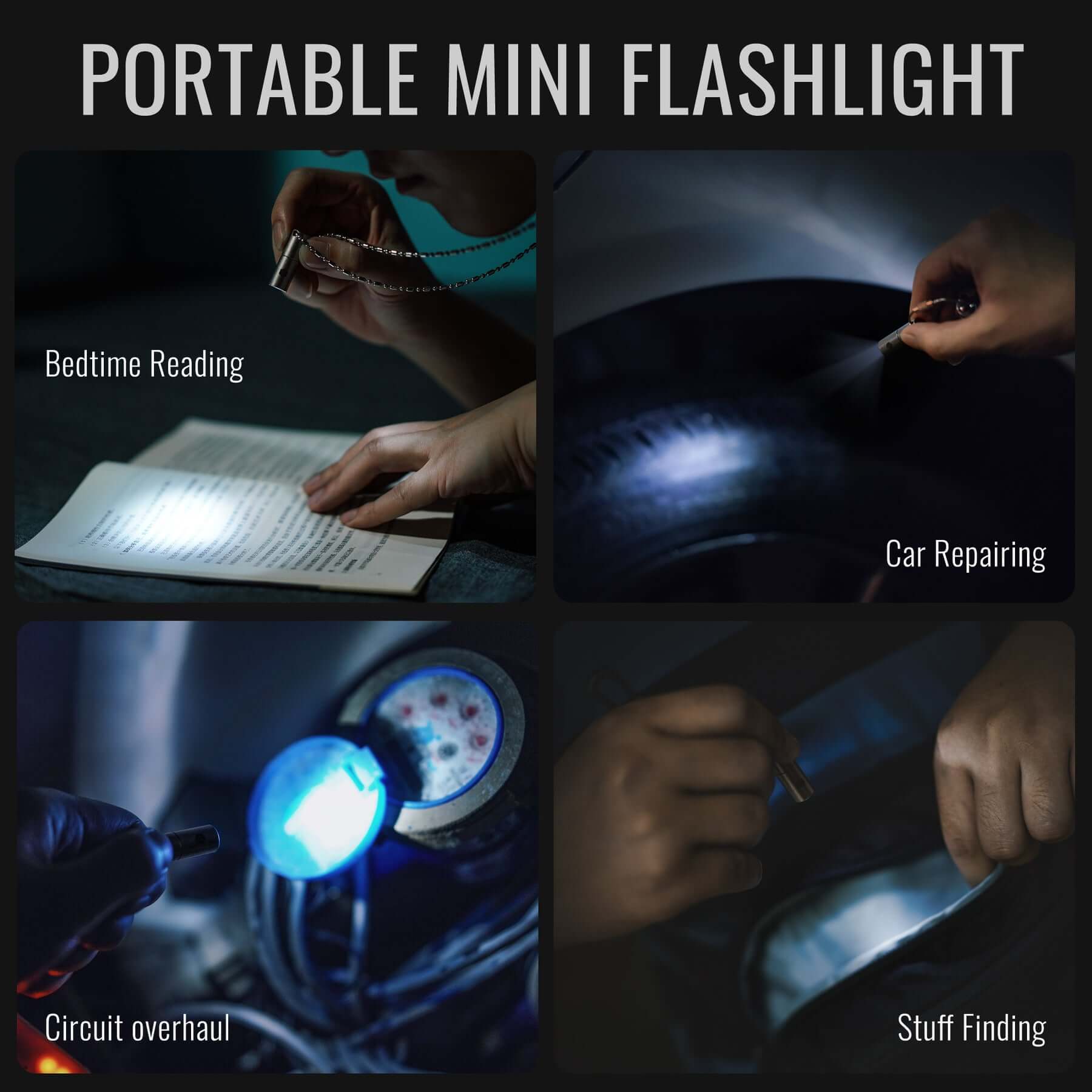 KF00 Titanium Alloy Mini Flashlight