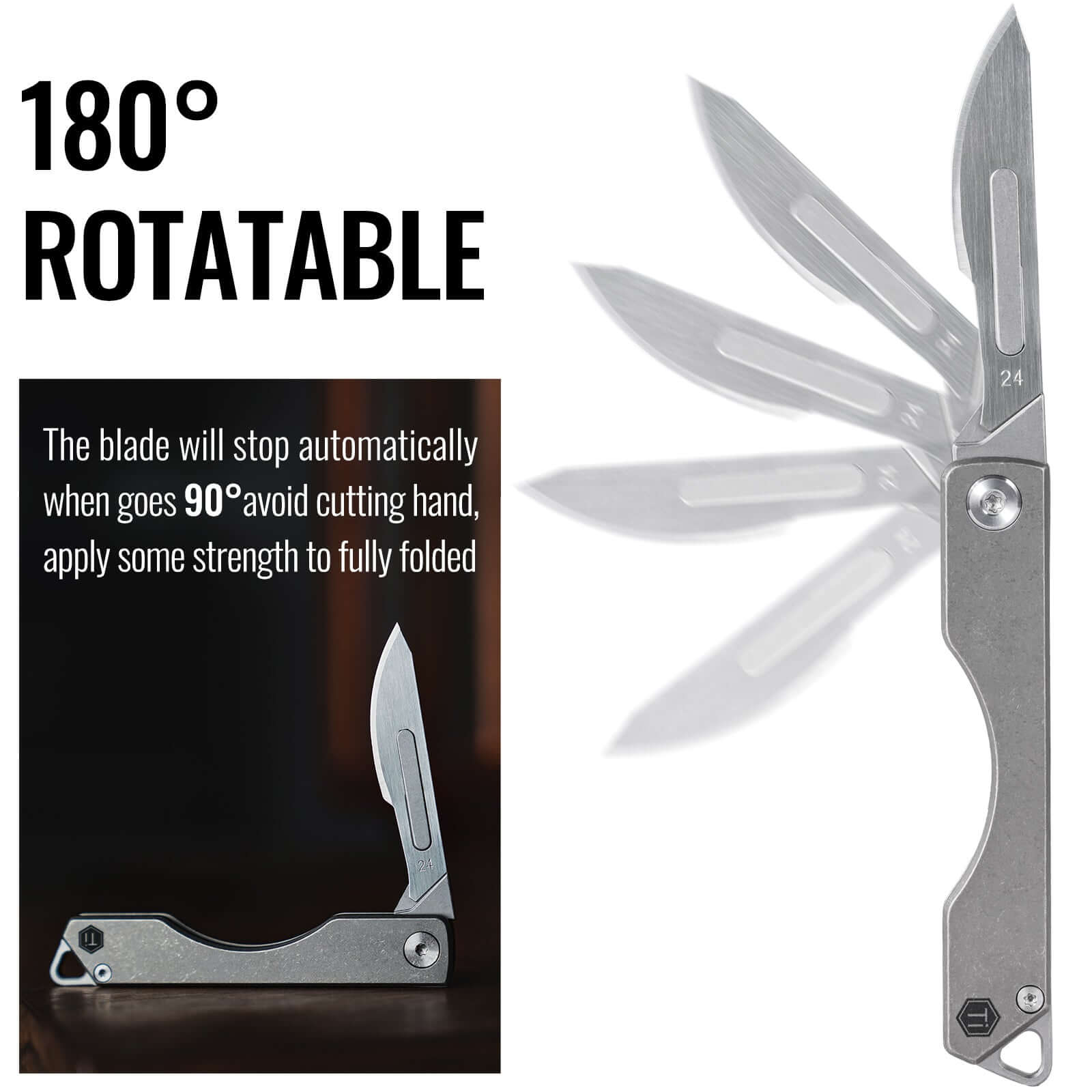 KK01 Titanium Alloy Mini Knife