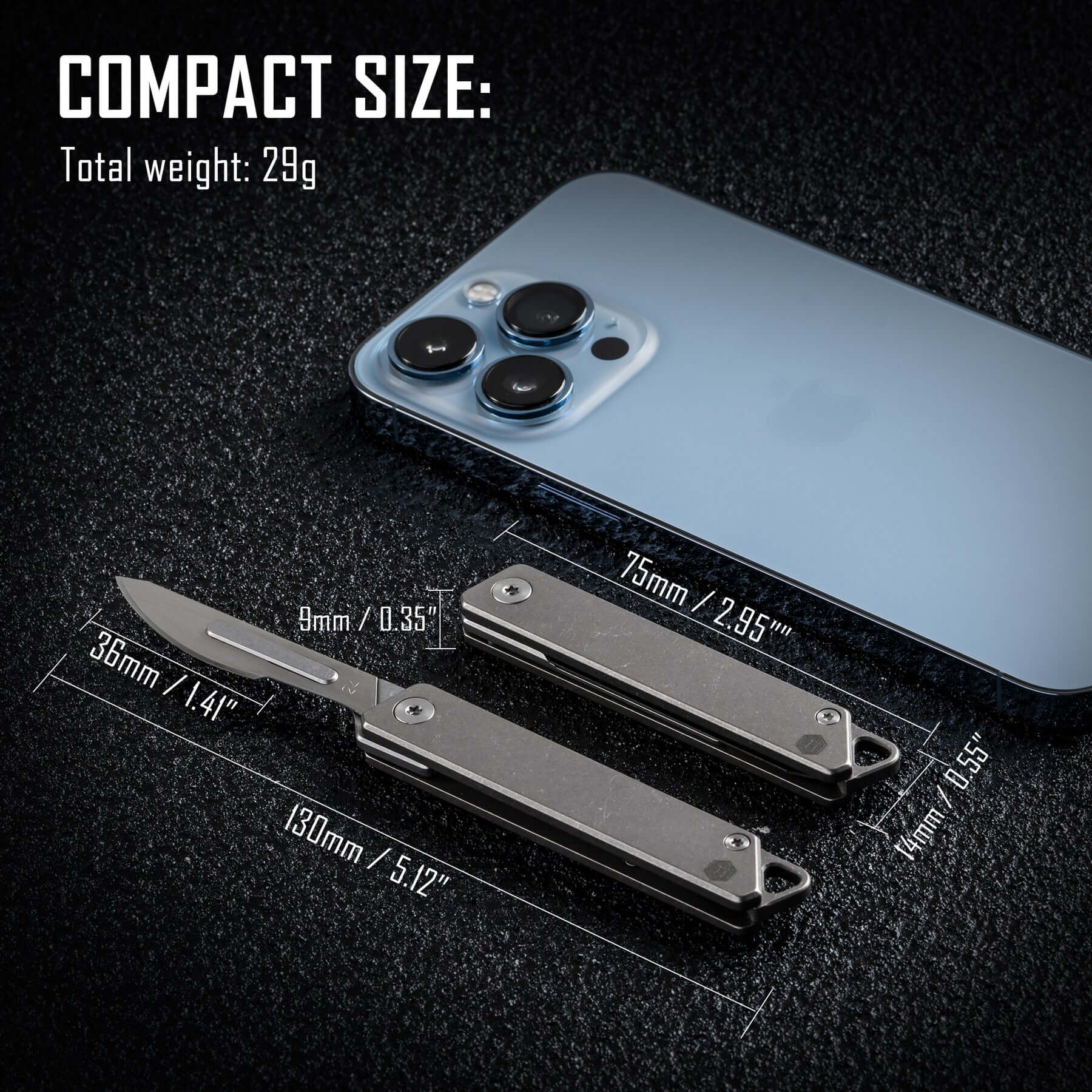 KK02 Titanium Alloy Mini Knife