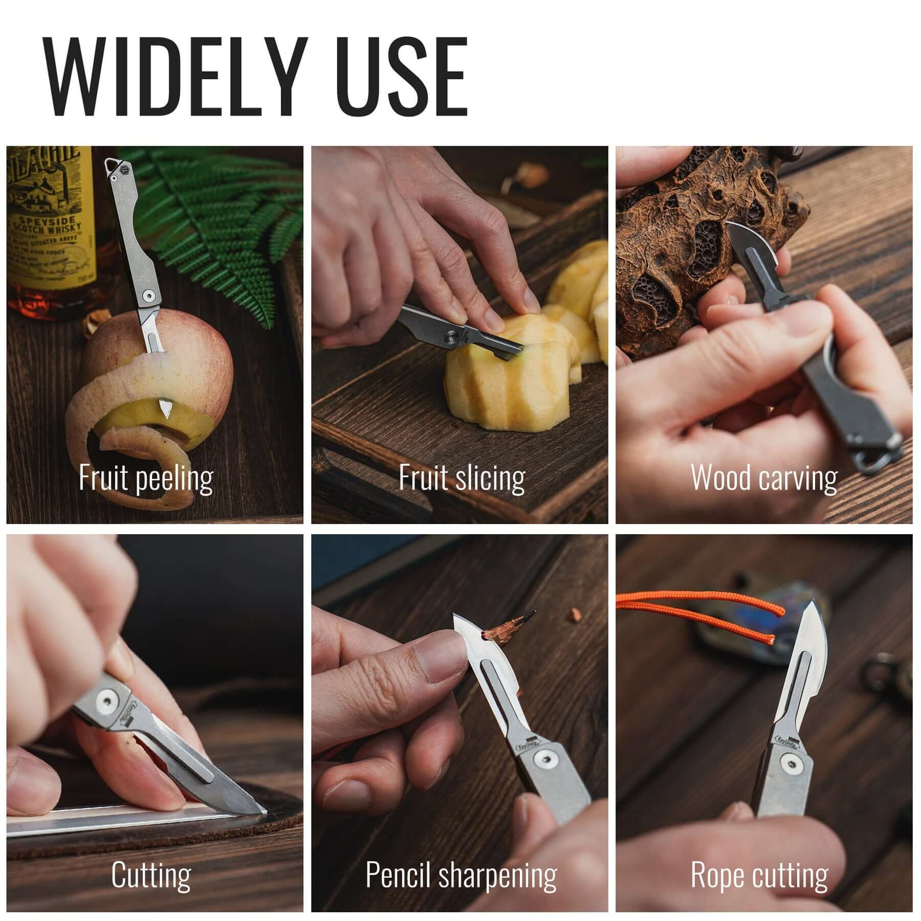 KK01 Titanium Pocket Knife with #24 Blades