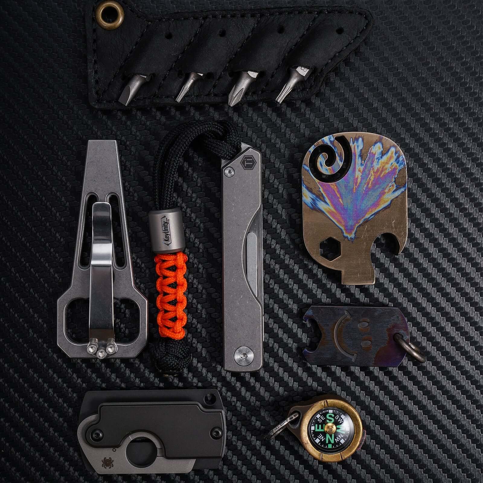 KK01 Titanium Pocket Knife with #24 Blades