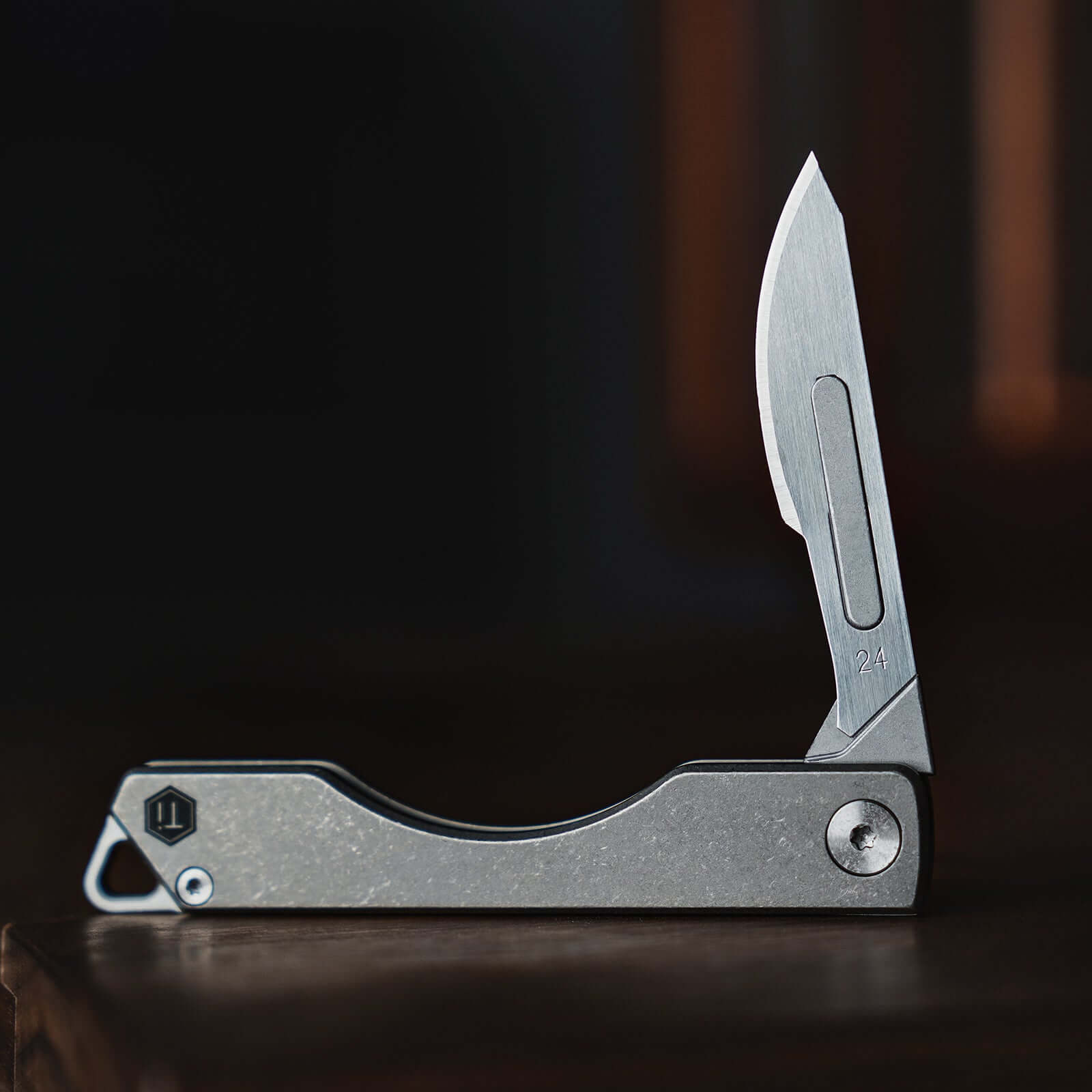 KK01 Titanium Pocket Knife with #24 Blades