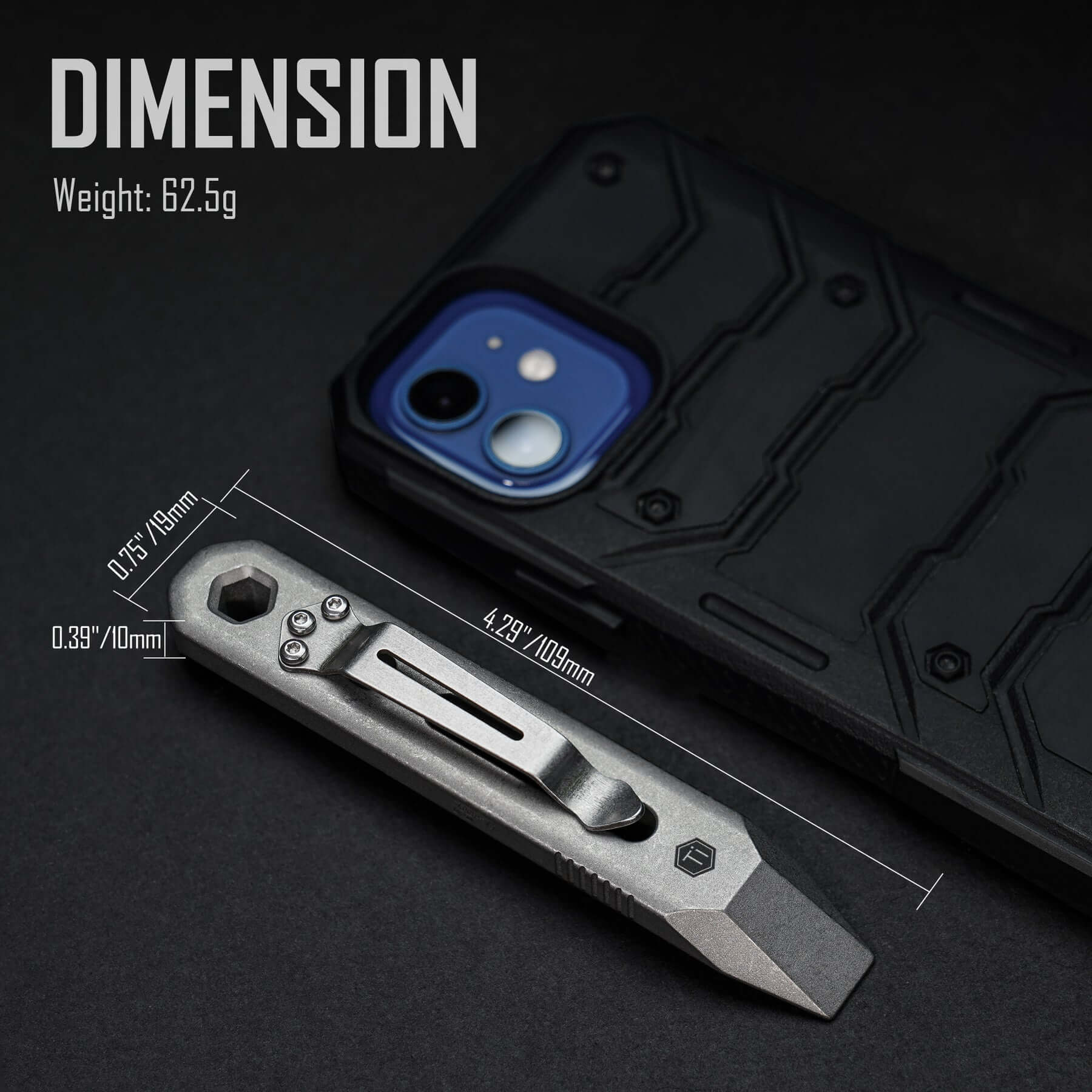 KR00 TC21 Titanium EDC Pry Bar