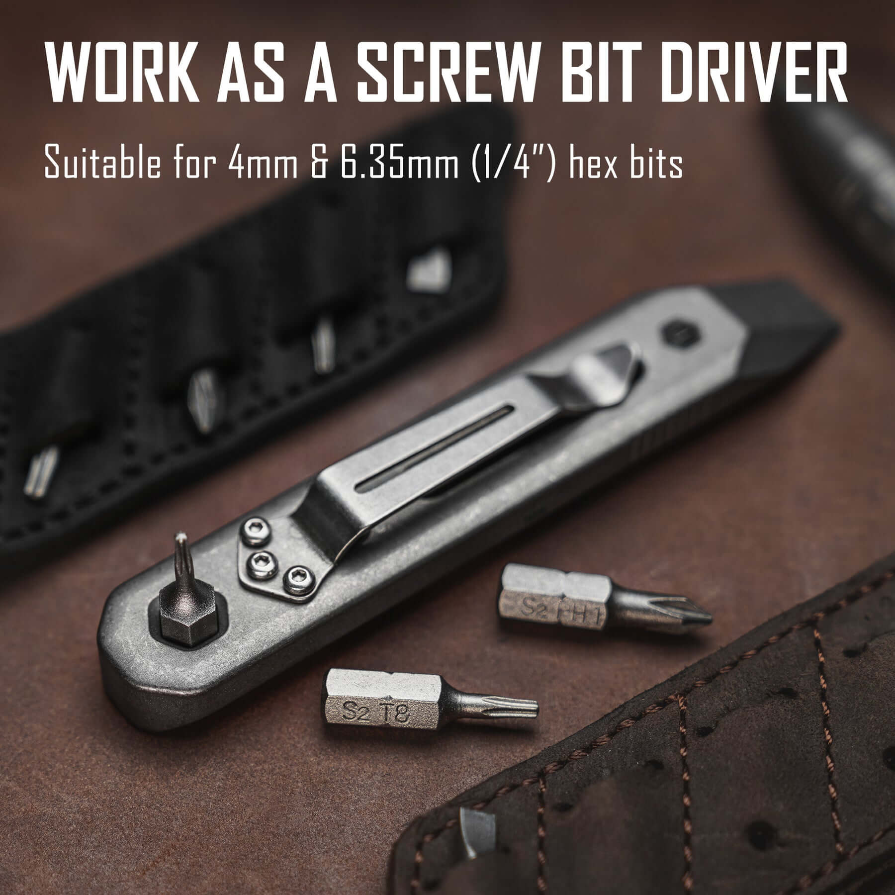 KR00 TC21 Titanium EDC Pry Bar