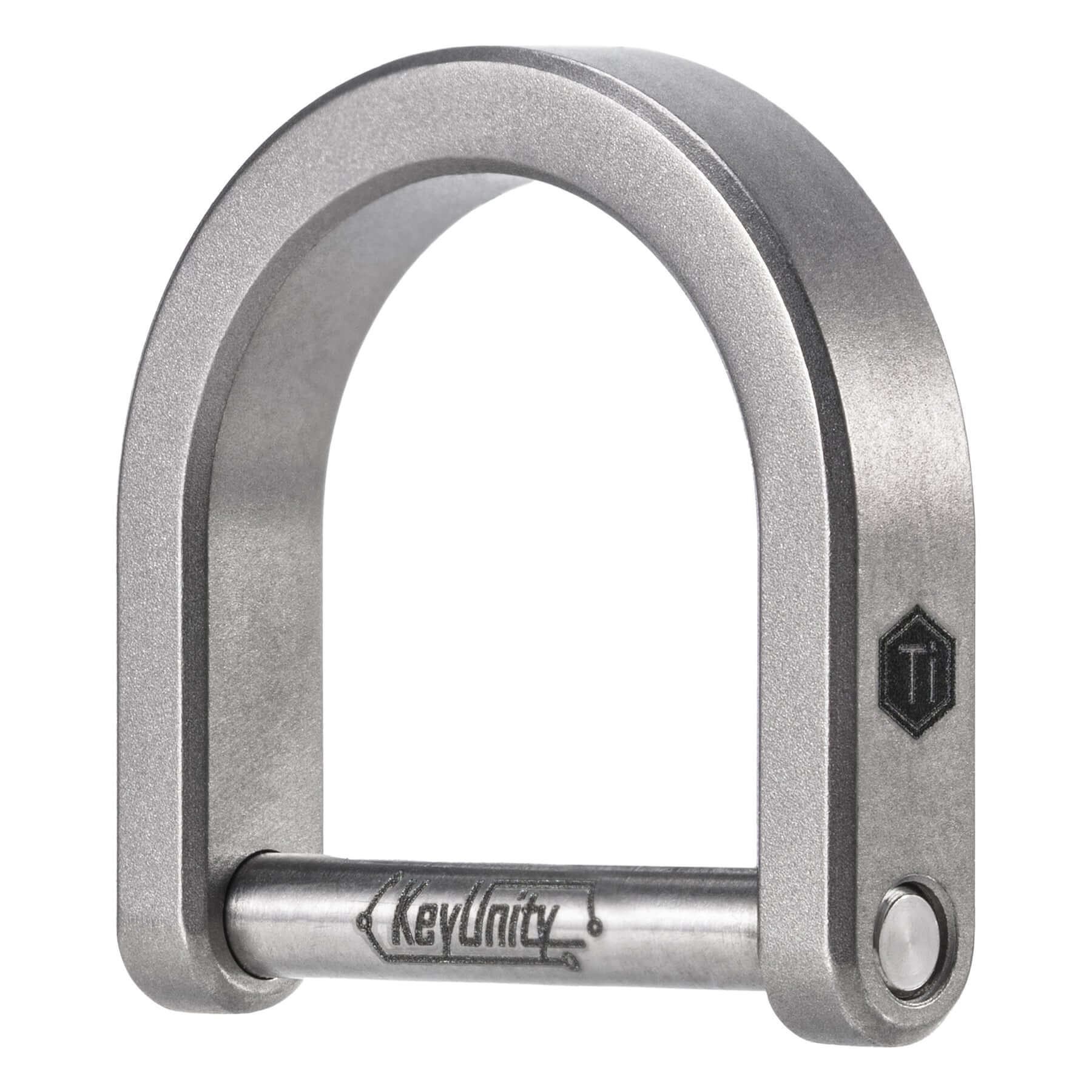 KA17 Titanium D Shaped Key Ring