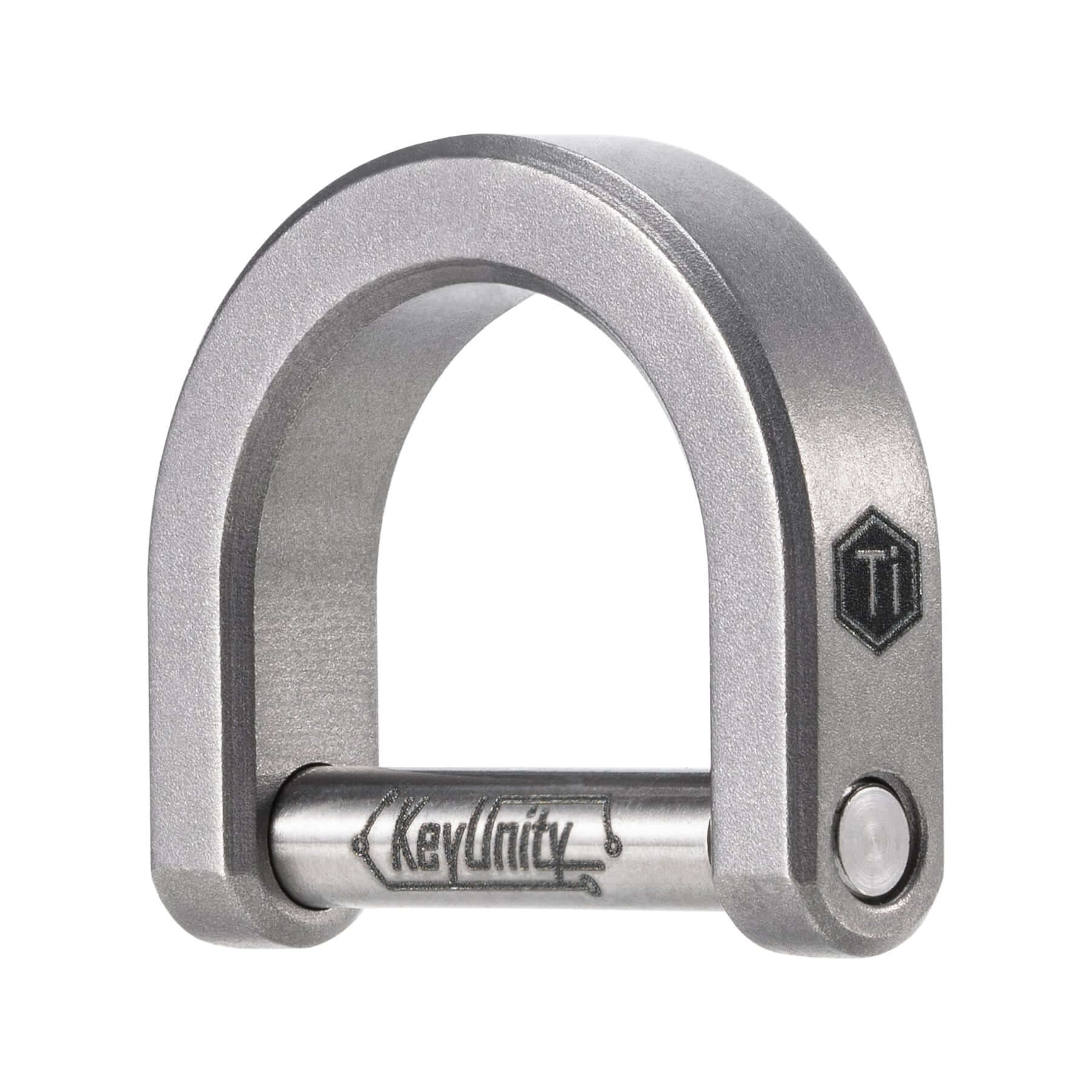 KA17 Titanium D Shaped Key Ring