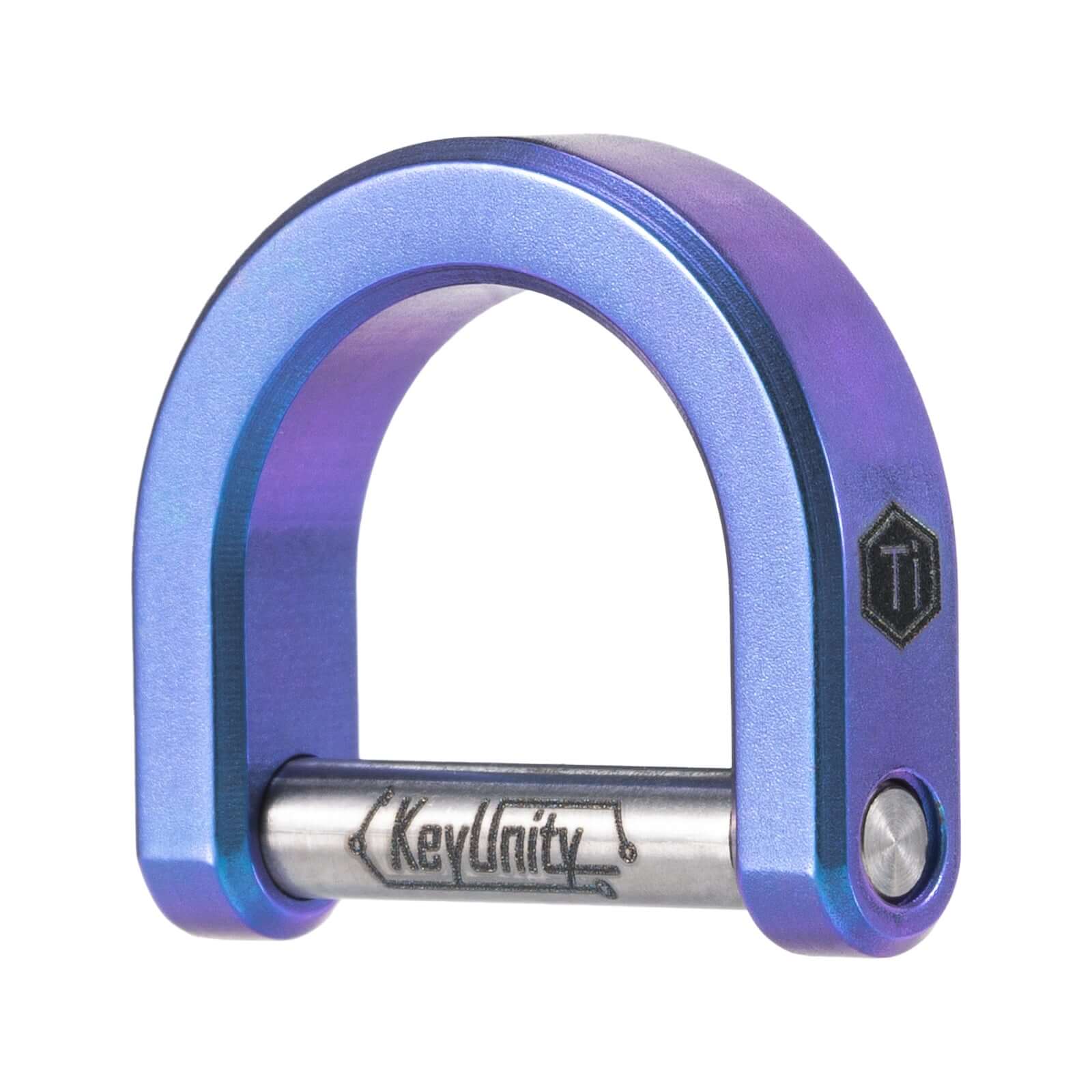 KA17 Titanium D Shaped Key Ring