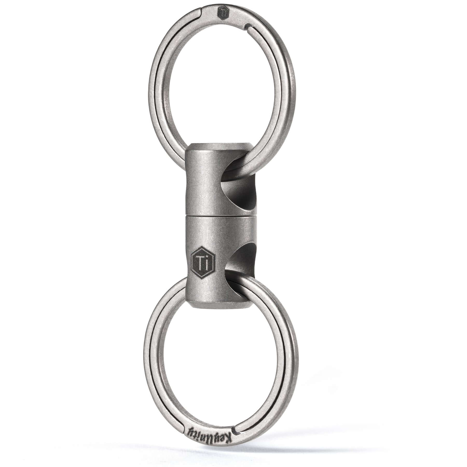 KeyUnity Titanium Swivel Key Chain Rings, Rotatable Key Organizer