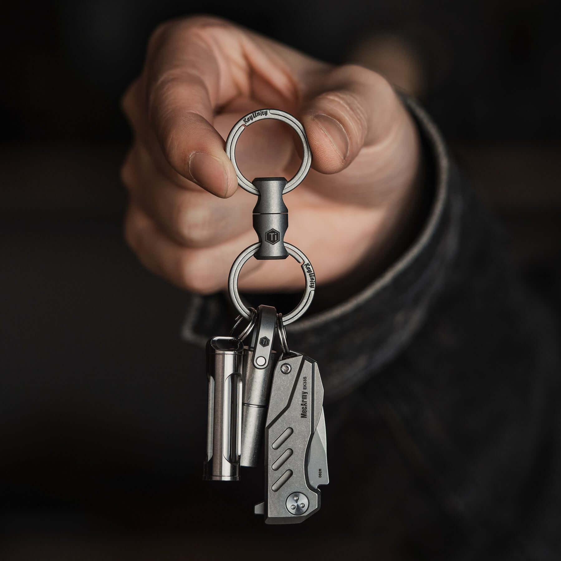 KA15 Titanium Alloy Keychain Key Ring Connector