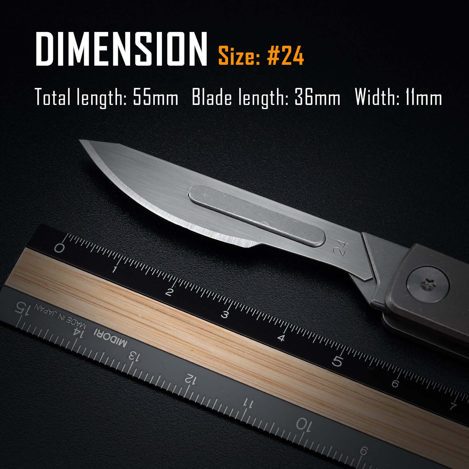 KA14 10pcs #24 Scalpel Blades
