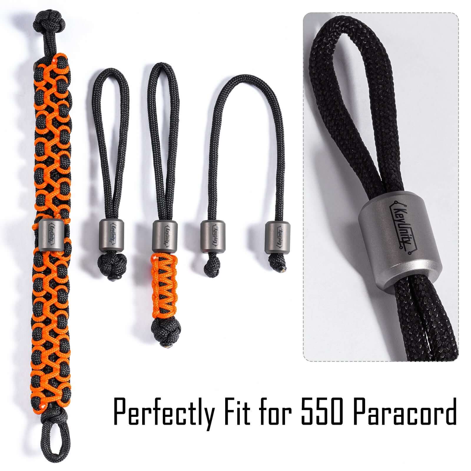 KA01 Ti-6Al-4V Bead-2 Pcs Landyard Beads Outdoor EDC Accessories