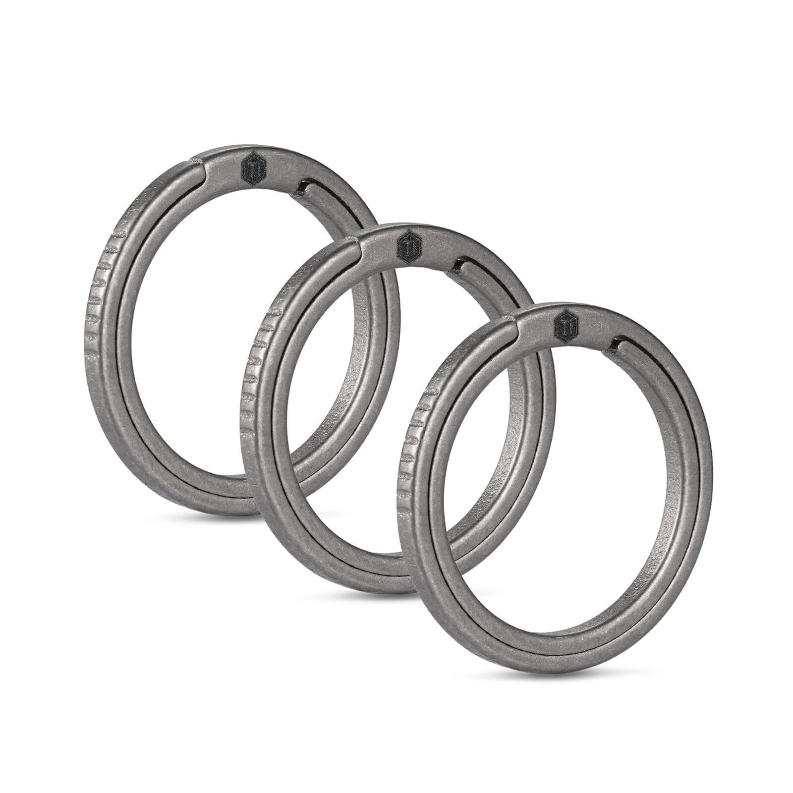 KA09 TITANIUM ALLOY KEY RING SET (3pcs-M)