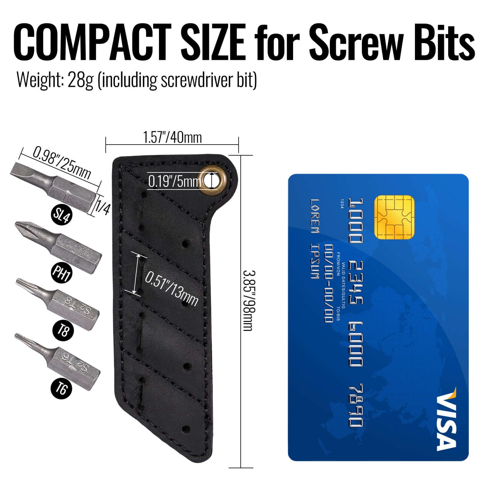 KA06 EDC Sheath for 1/4” Screwdriver Bit