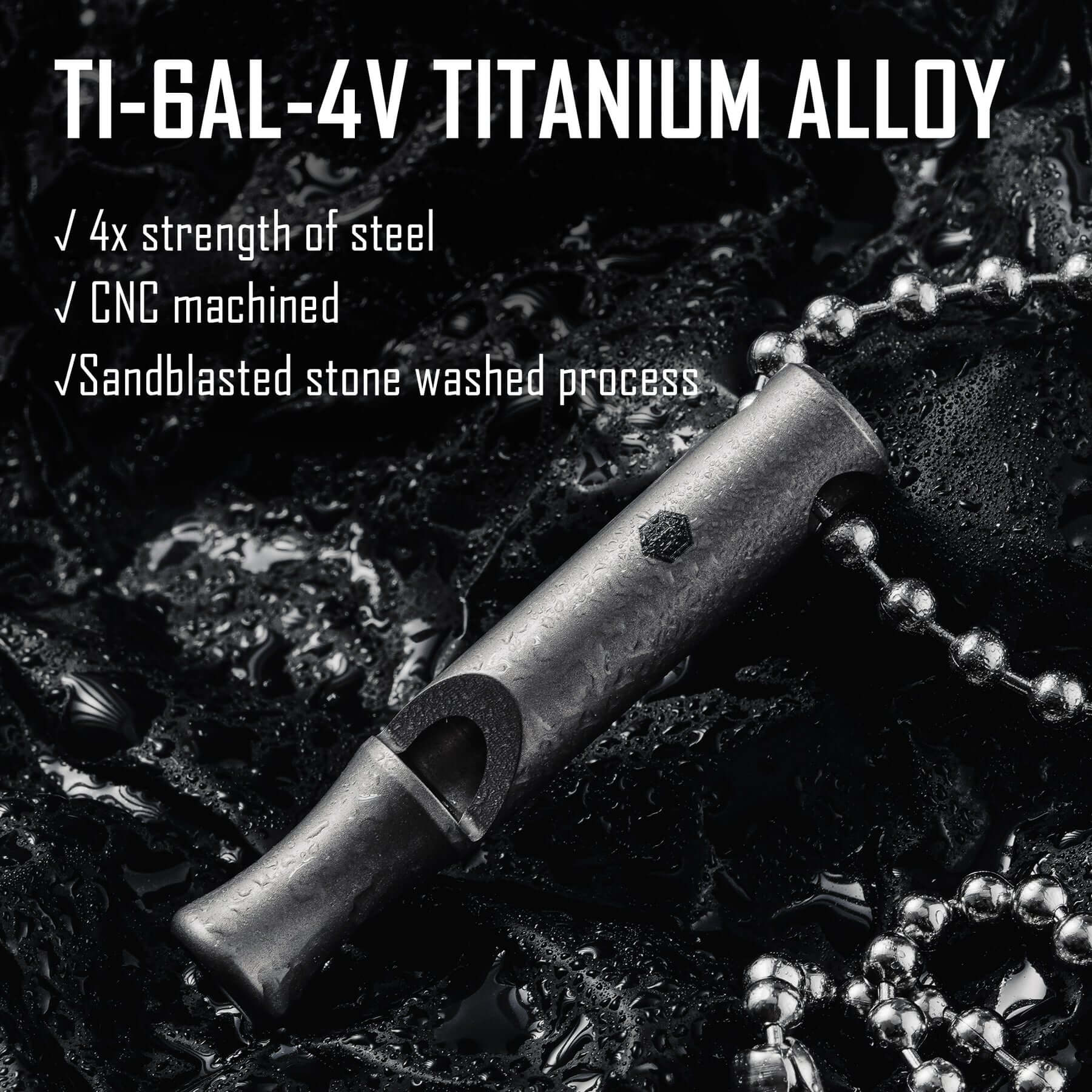 KA22 Titanium Whistle