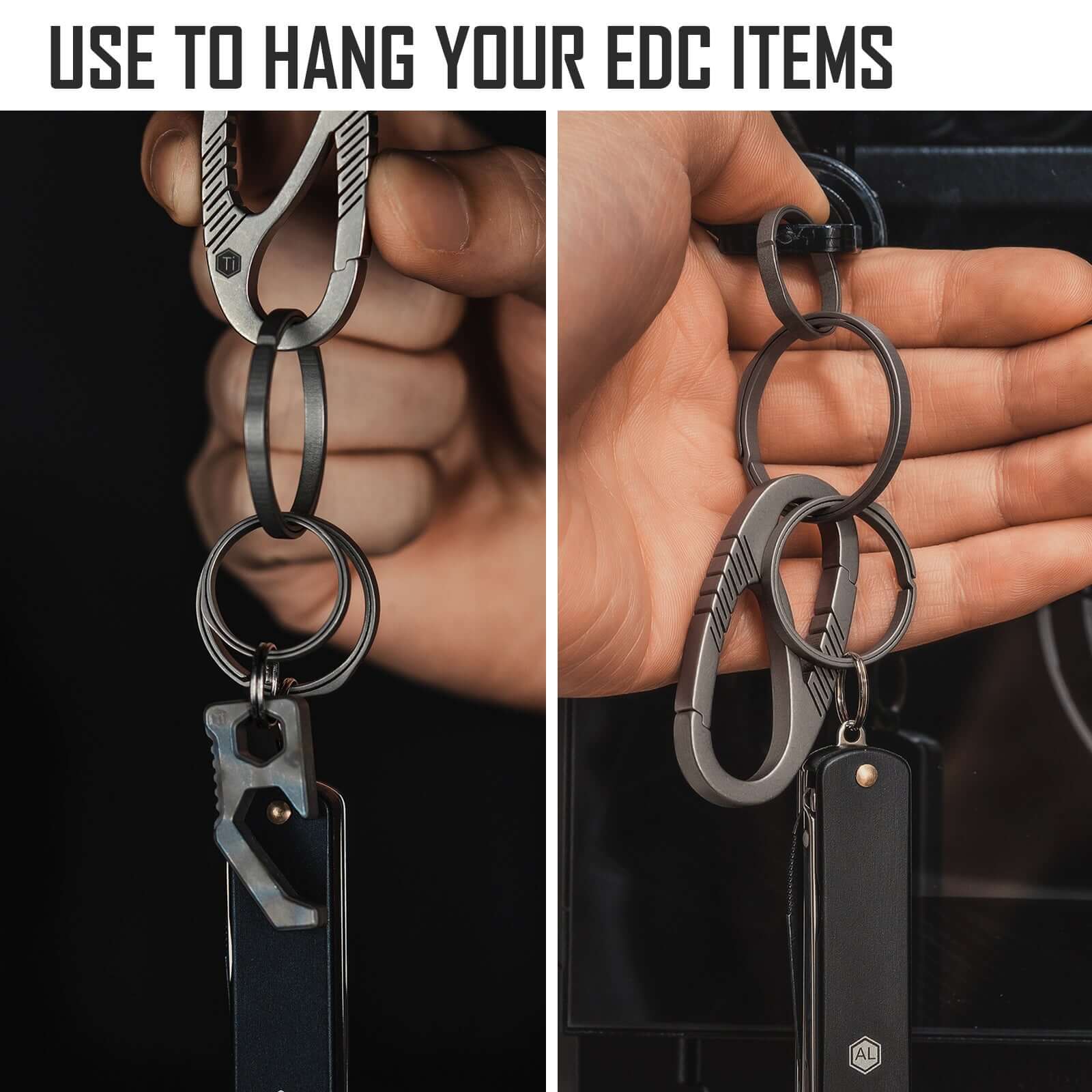 KA21 Titanium Alloy Key Ring Set(1l+4m)