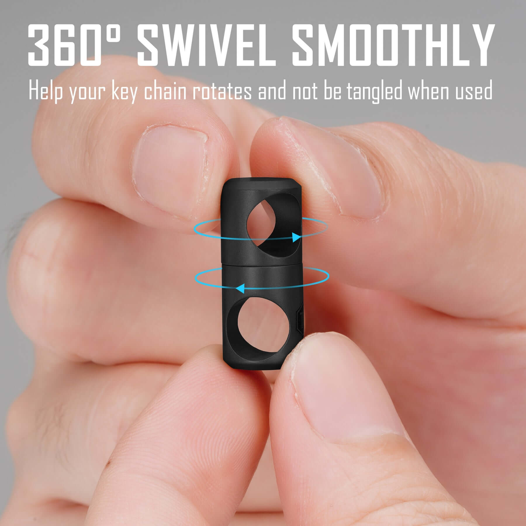 KA07 Titanium Swivel Key Ring Keychain Connector 2pcs