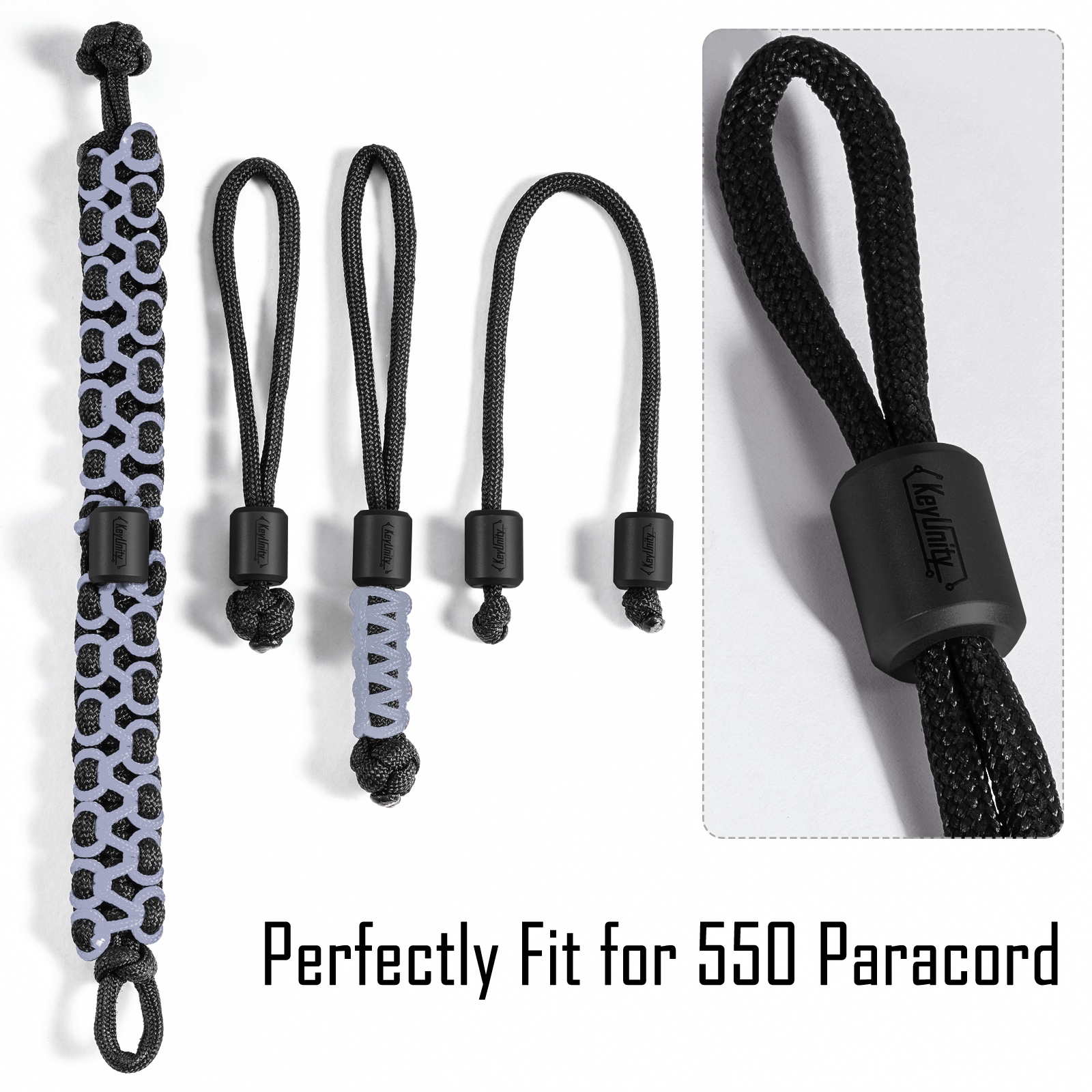 KA01 Ti-6Al-4V Bead-2 Pcs Landyard Beads Outdoor EDC Accessories