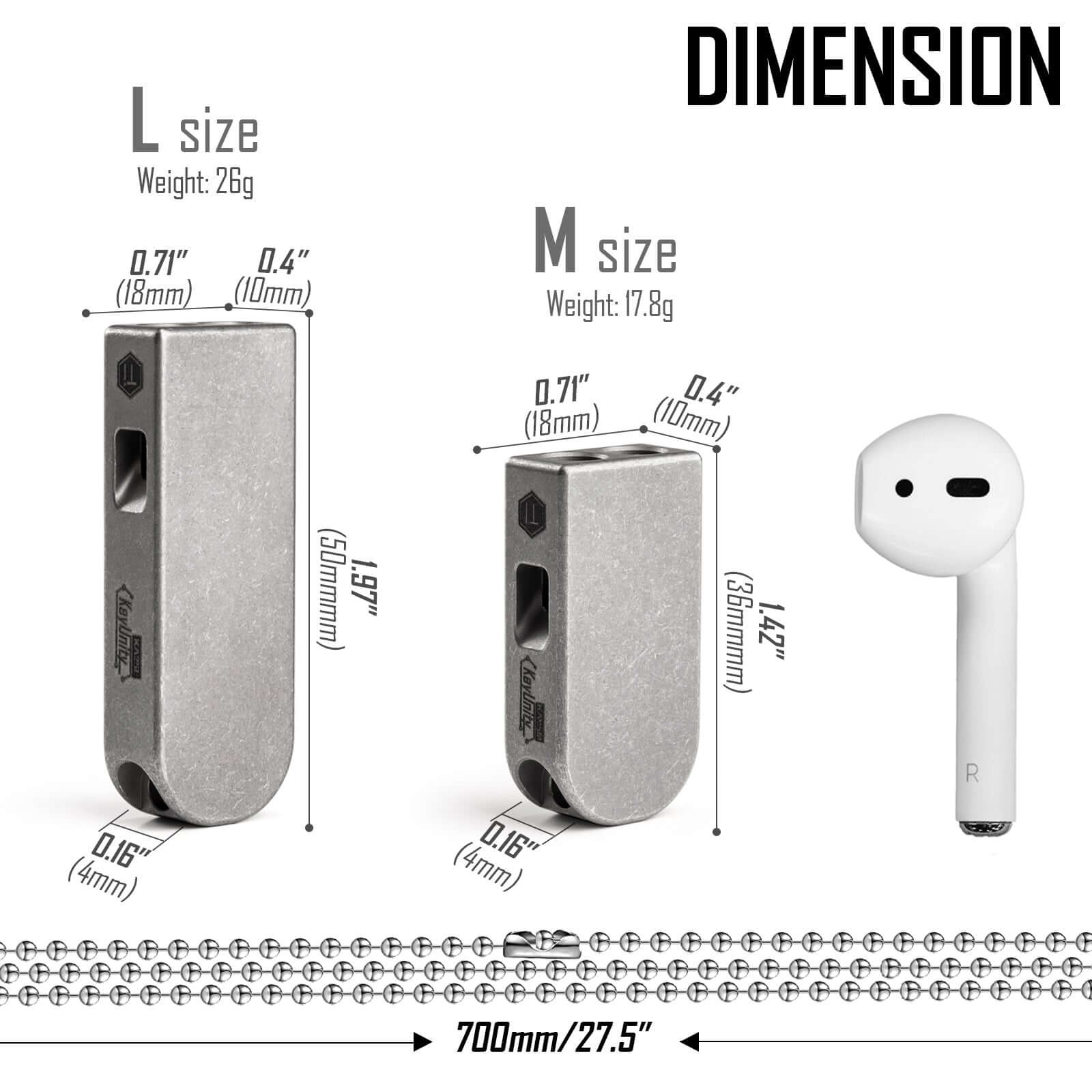 KA25 Titanium Whistle(L)
