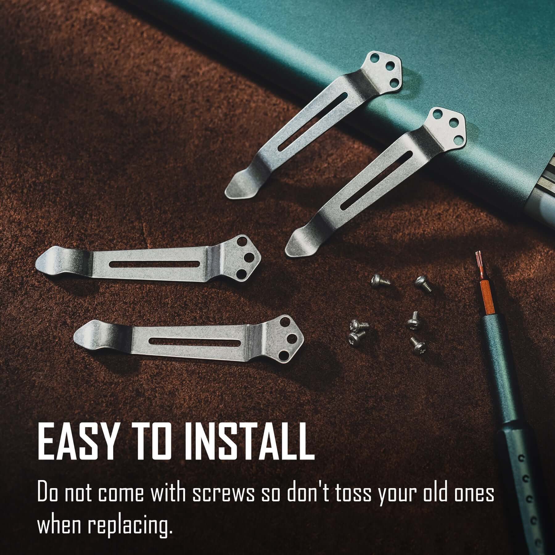 KA23 Stainless Steel Pocket Clip