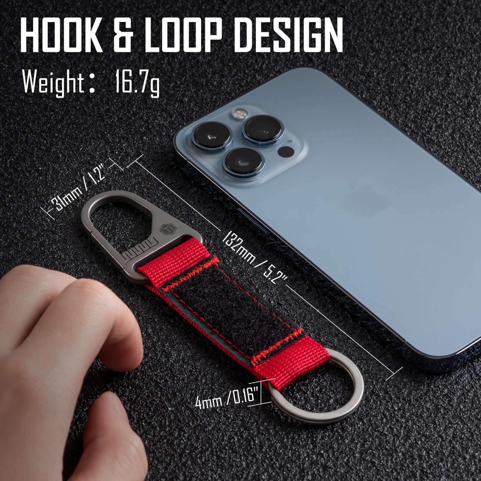 KB01 Titanium Carabiner Keychain