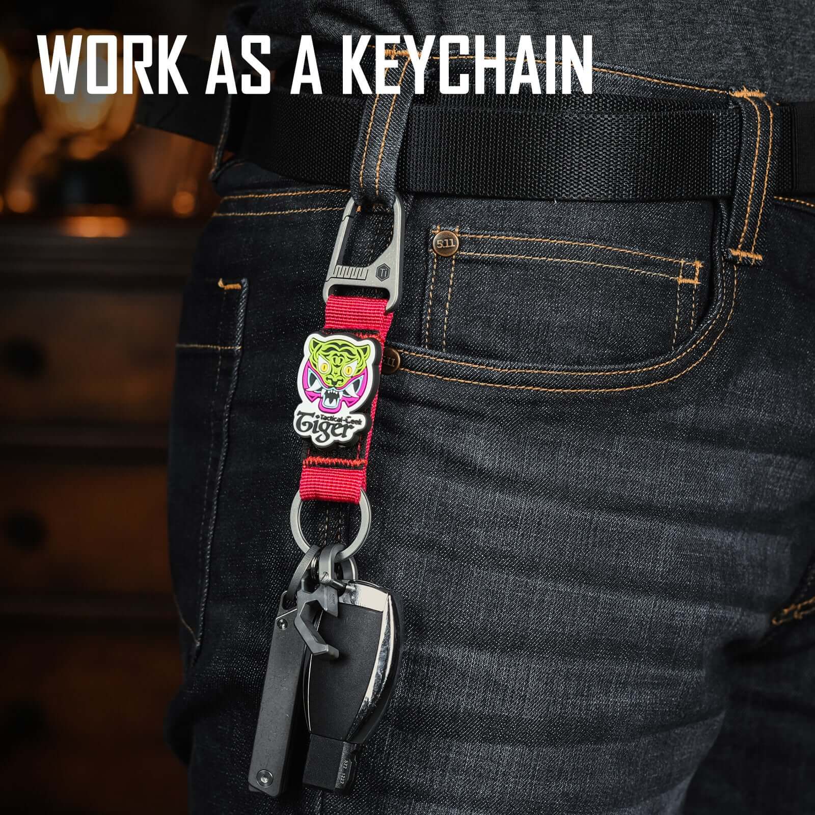 KB01 Titanium Carabiner Keychain