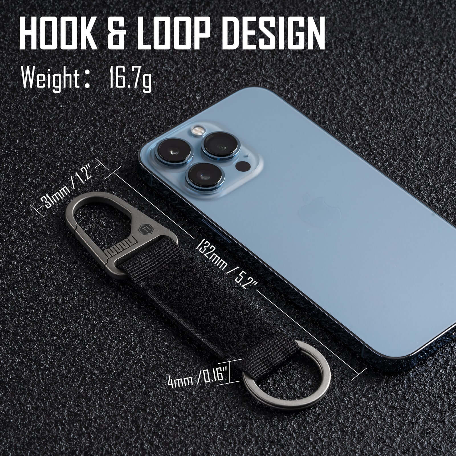 KB01 Titanium Carabiner Keychain