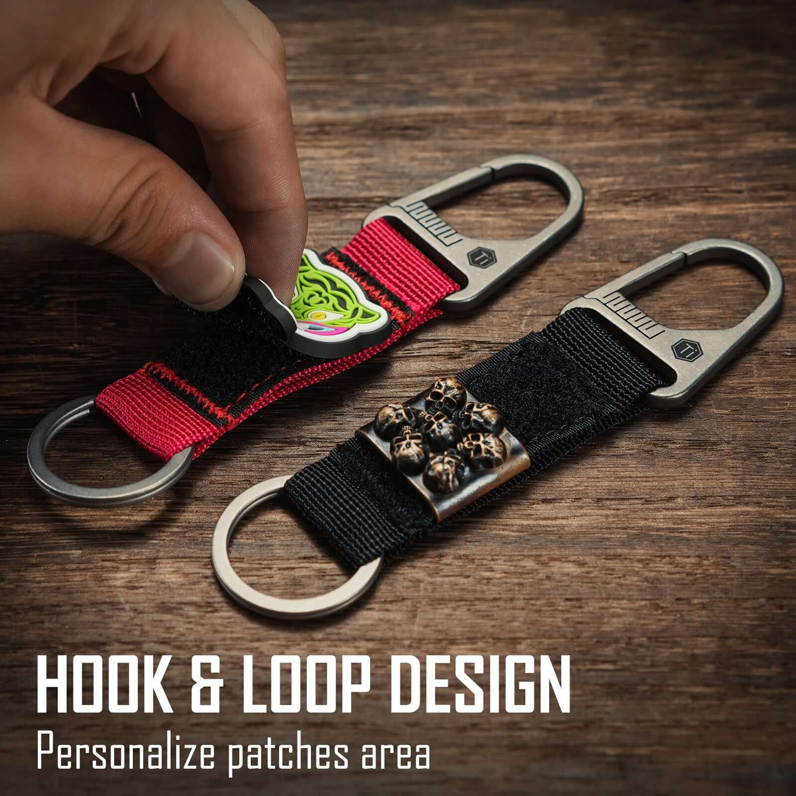KB01 Titanium Carabiner Keychain