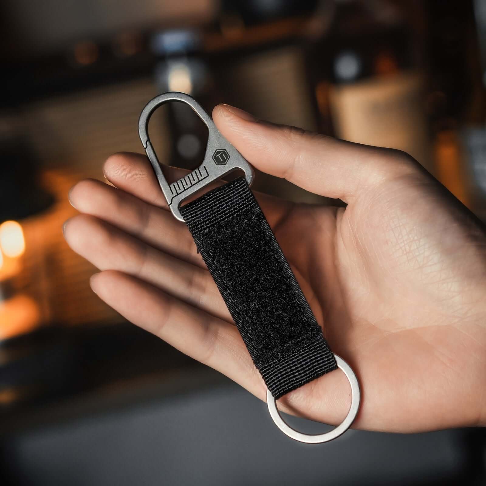 KB01 Titanium Carabiner Keychain