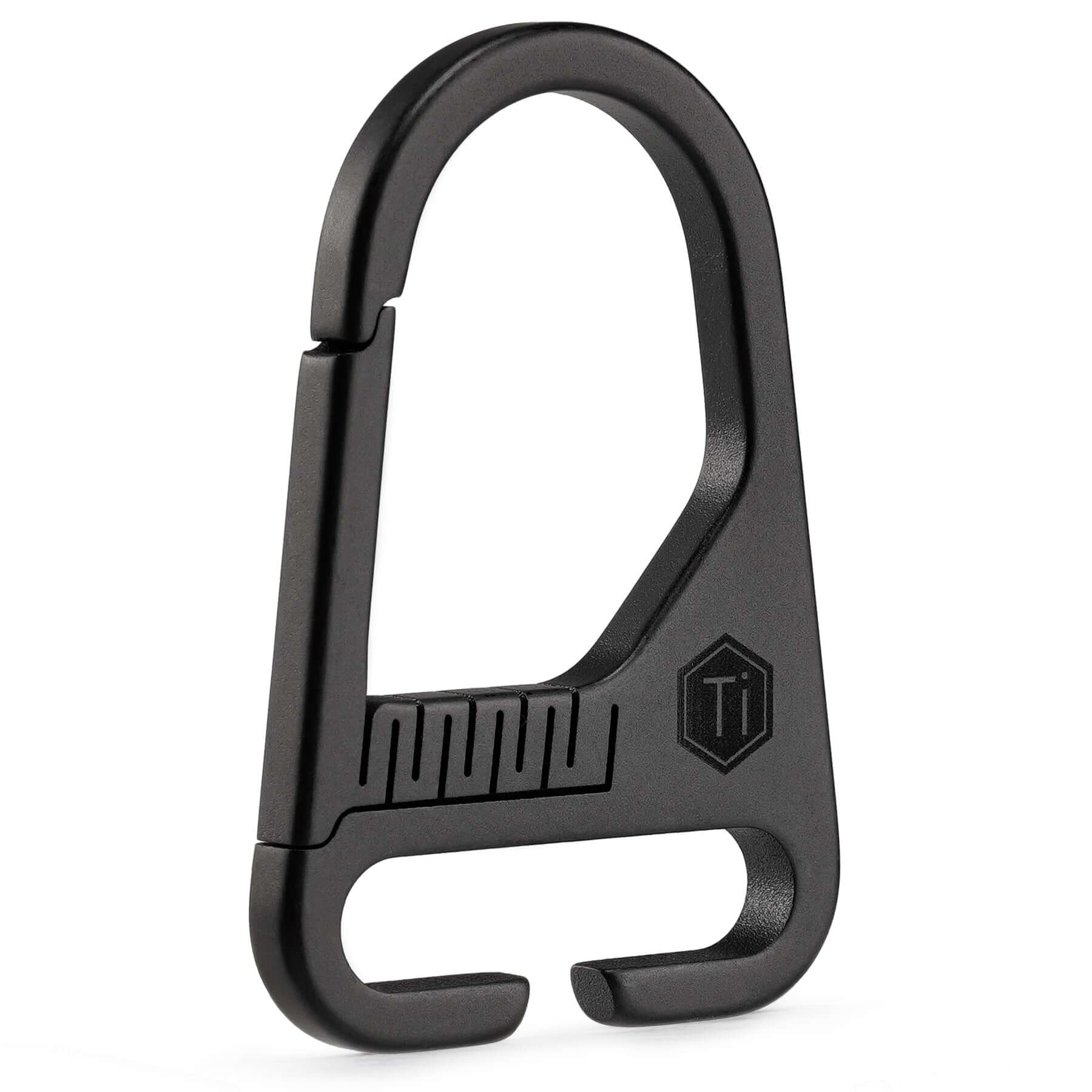 KB00 Titanium Carabiner Clip (BLACK)