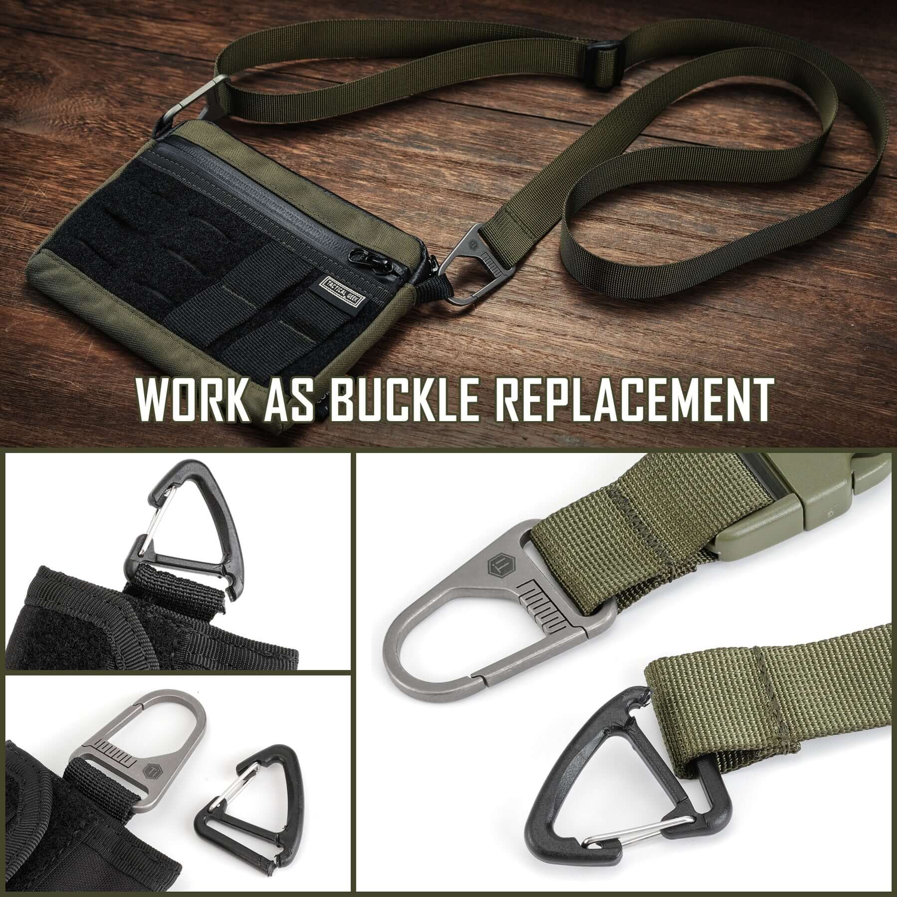 KB00 Titanium Carabiner Clip