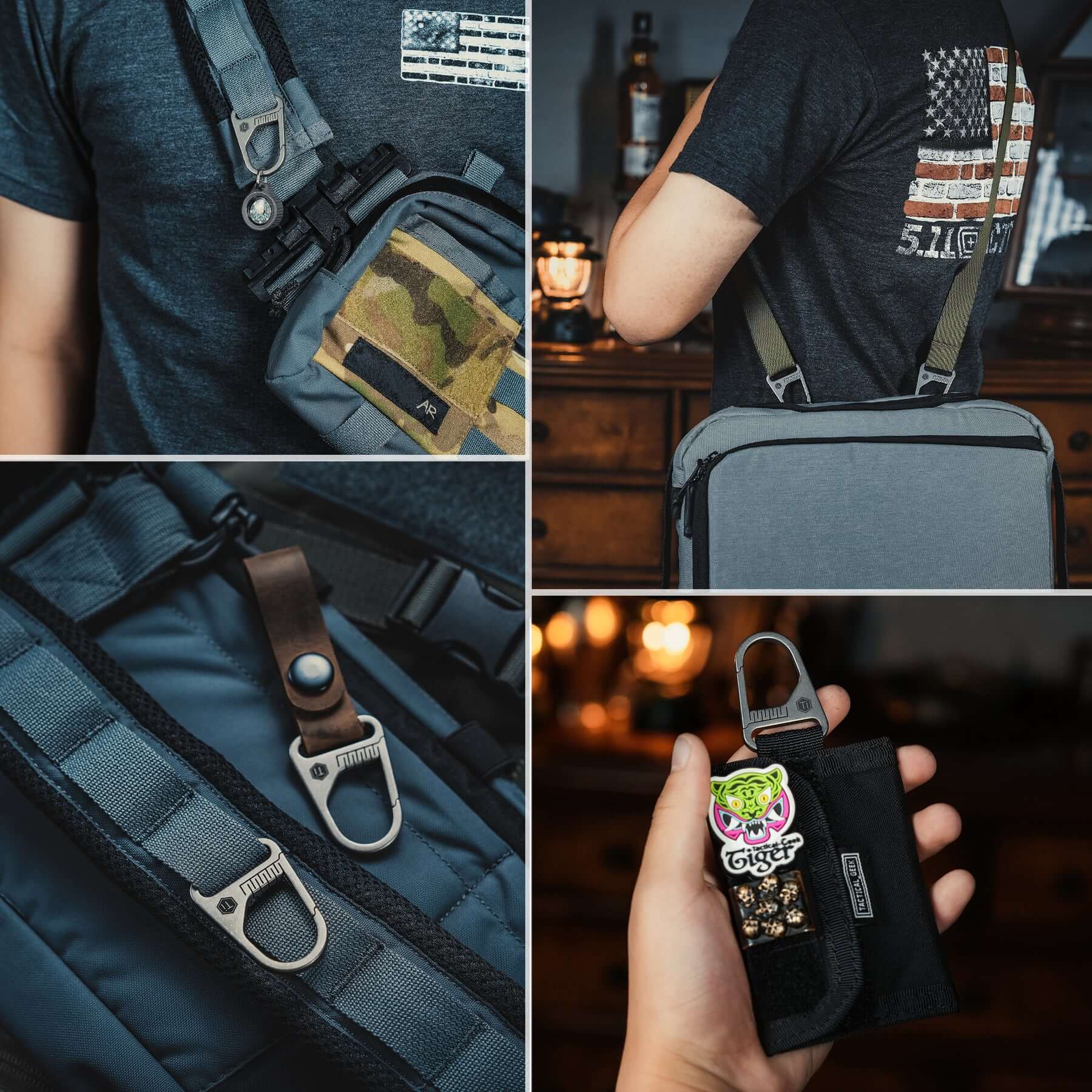 KB00 Titanium Carabiner Clip