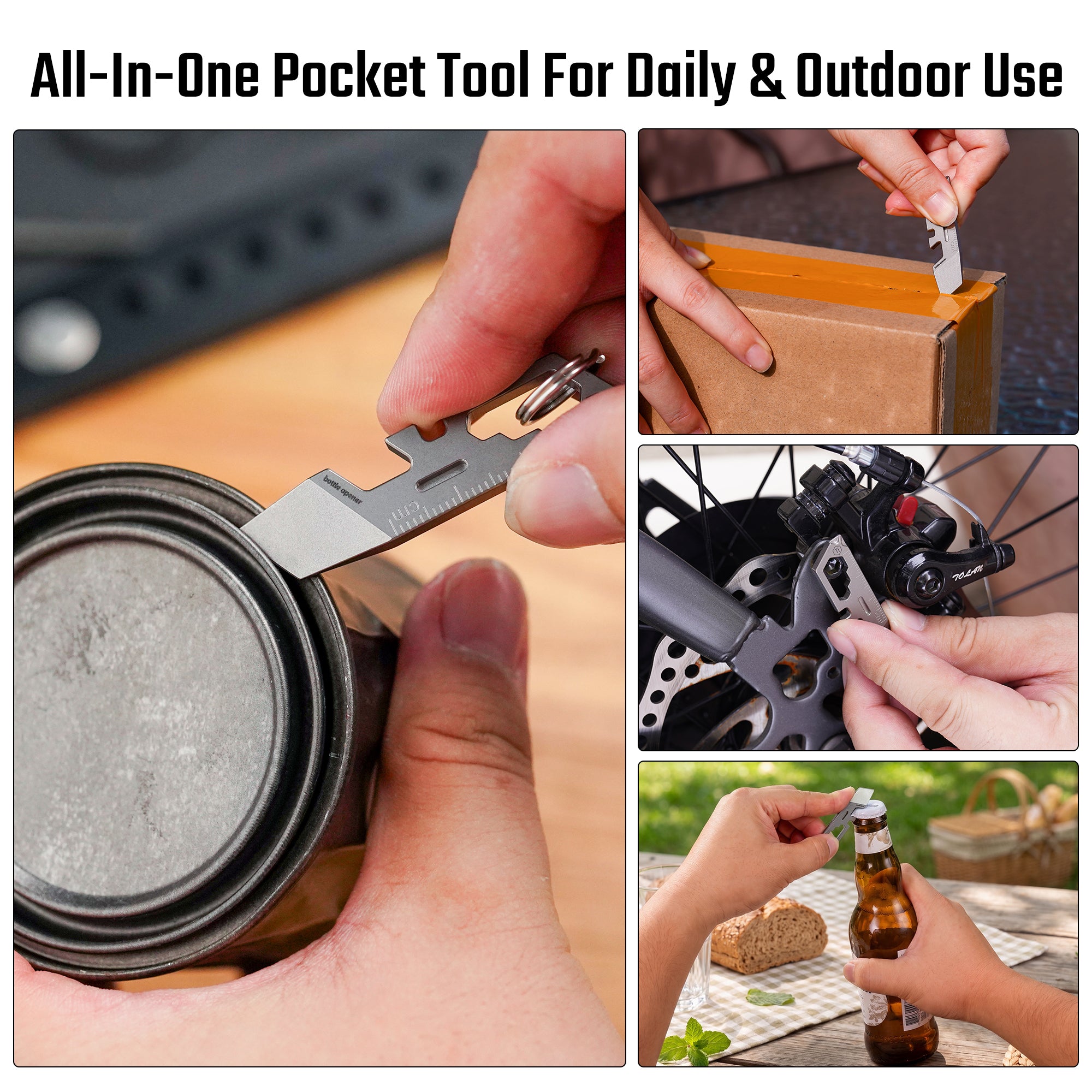 KR04 titanium mini pry bar for everyday and outdoor tasks