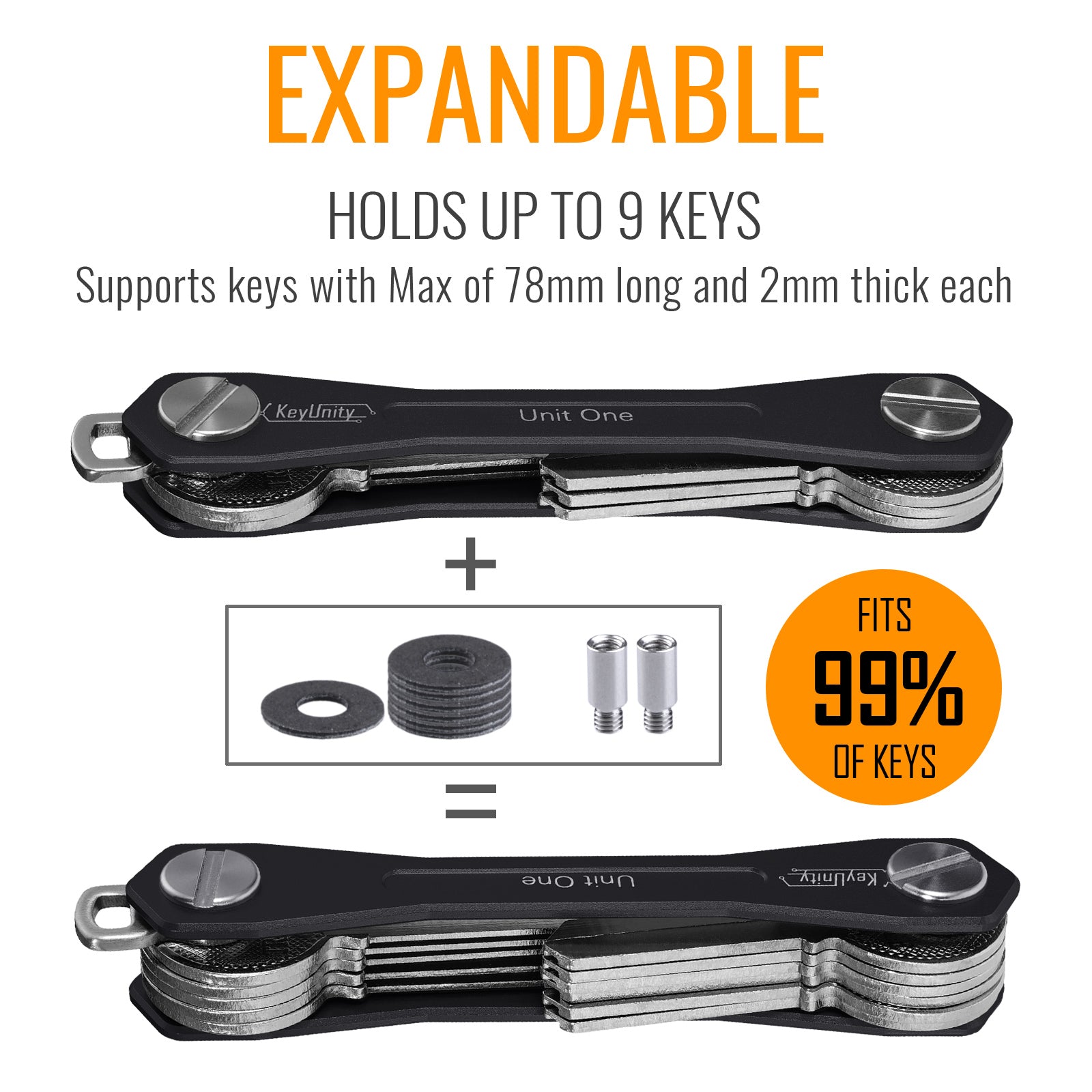 Unit One Aluminum Compact Key Organizer
