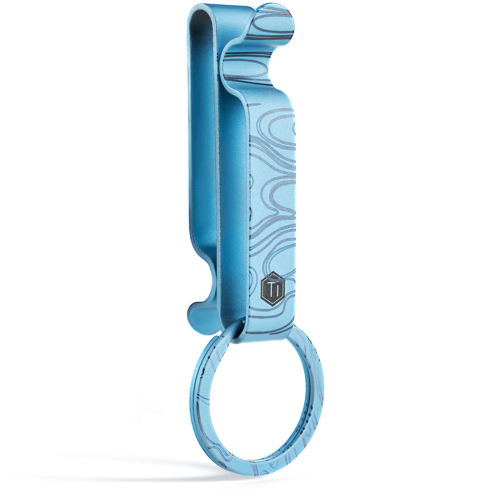 KM00 Titanium Alloy Keychain Belt Clip (BLACK)