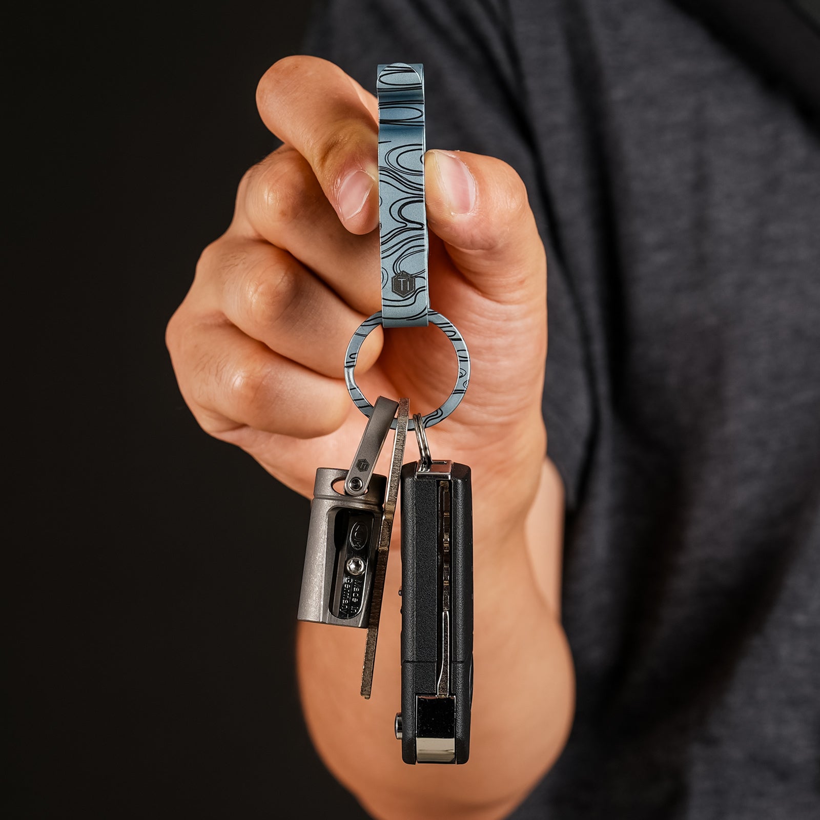 KM00 Titanium Alloy Keychain Belt Clip