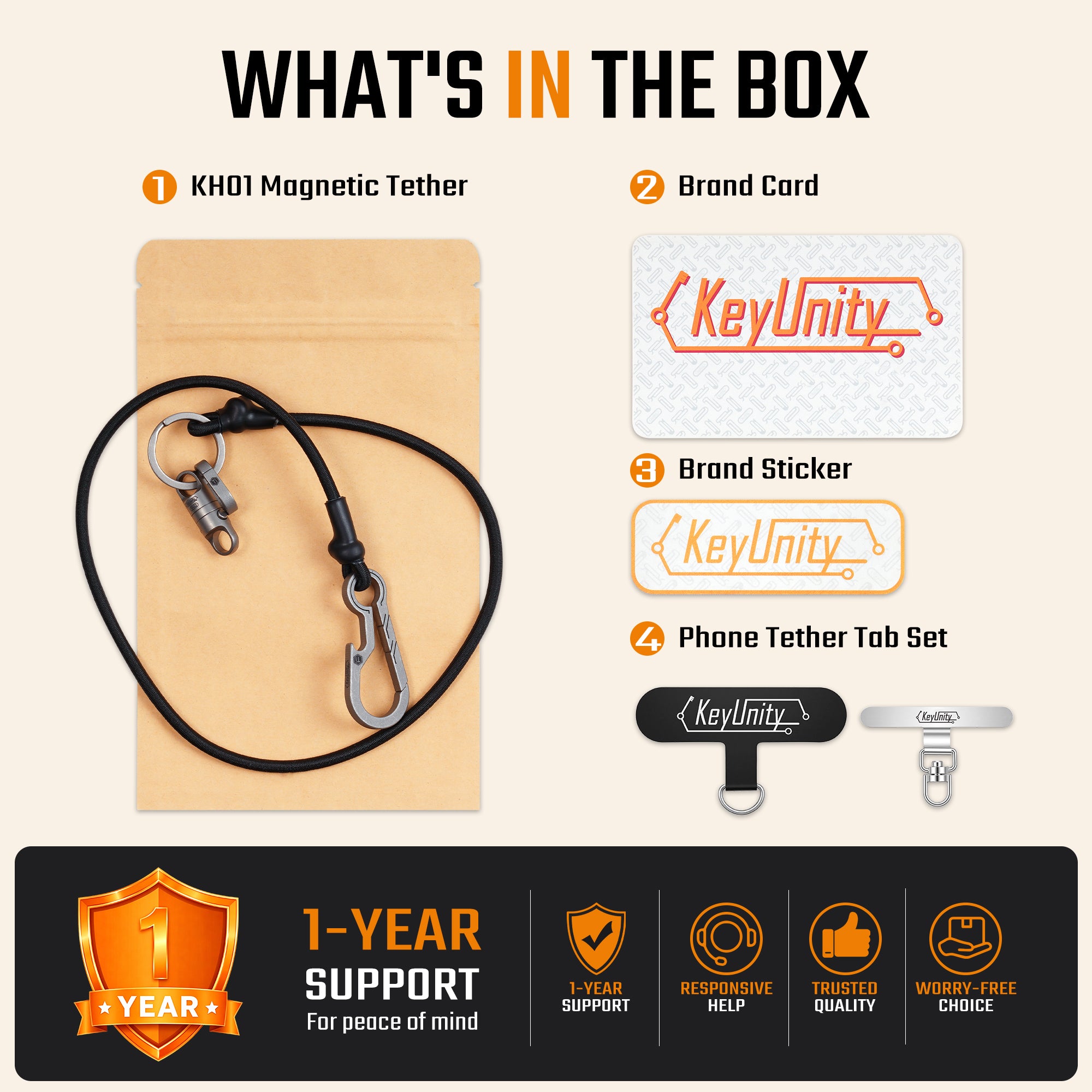 KC08 Magnetic Phone Tether
