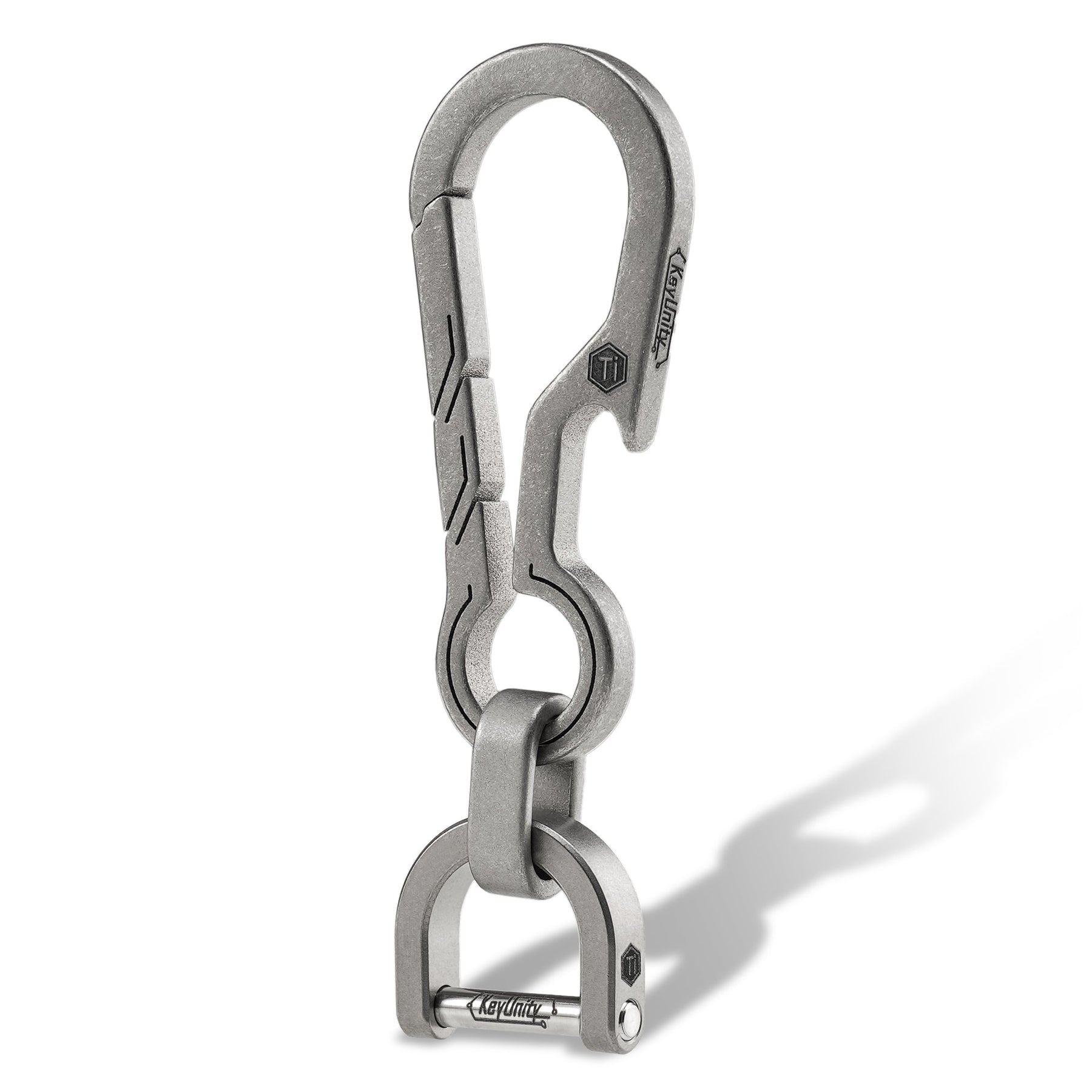 Custom Wholesale Mountaineering Outdoor Climbing Titanium Carabiner Ring  Metal Key Chain Keychain with Bottle Opener - China Titanium Keychain and  Titanium Key Chain price