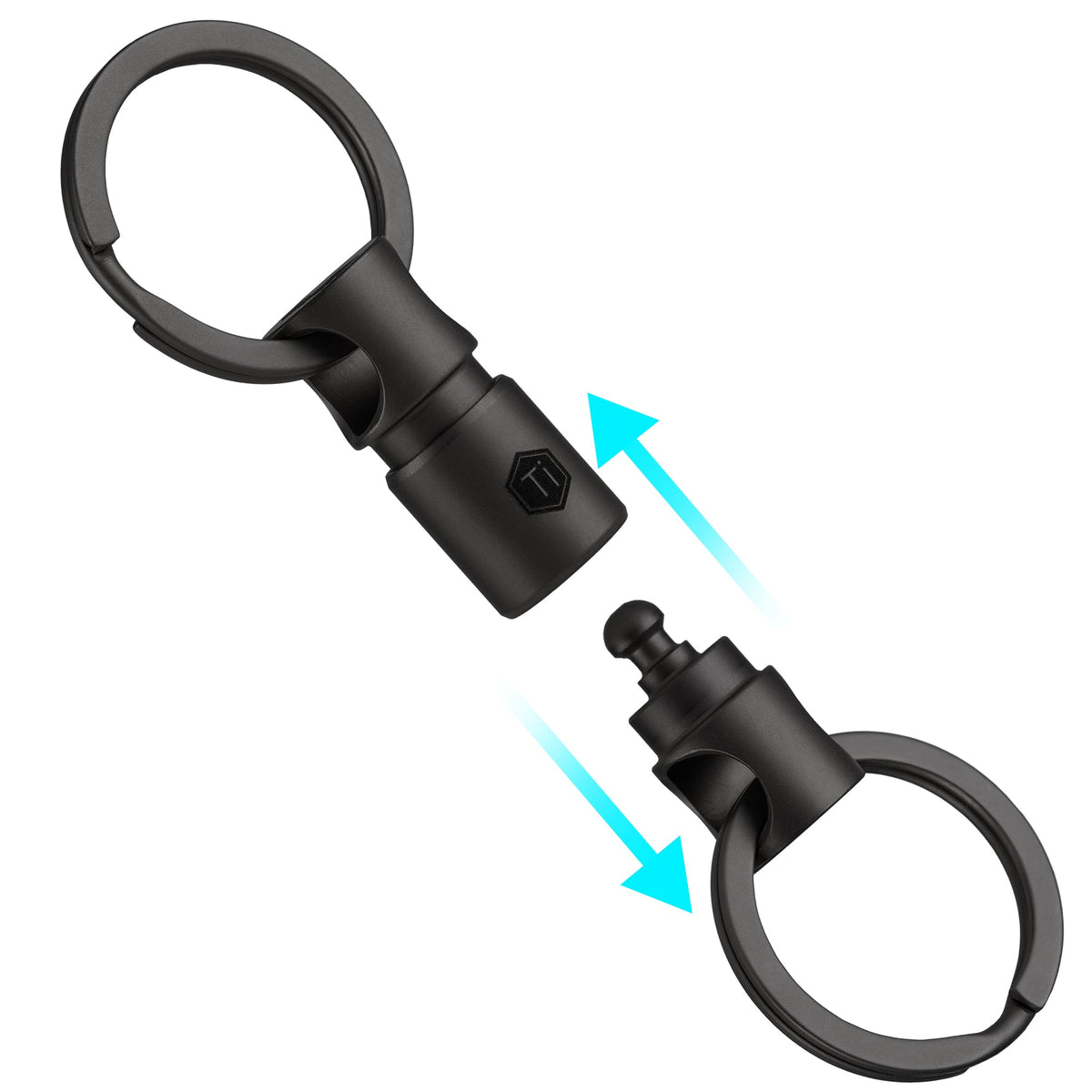 KA24BK Titanium Alloy Keychain Key Ring Connector
